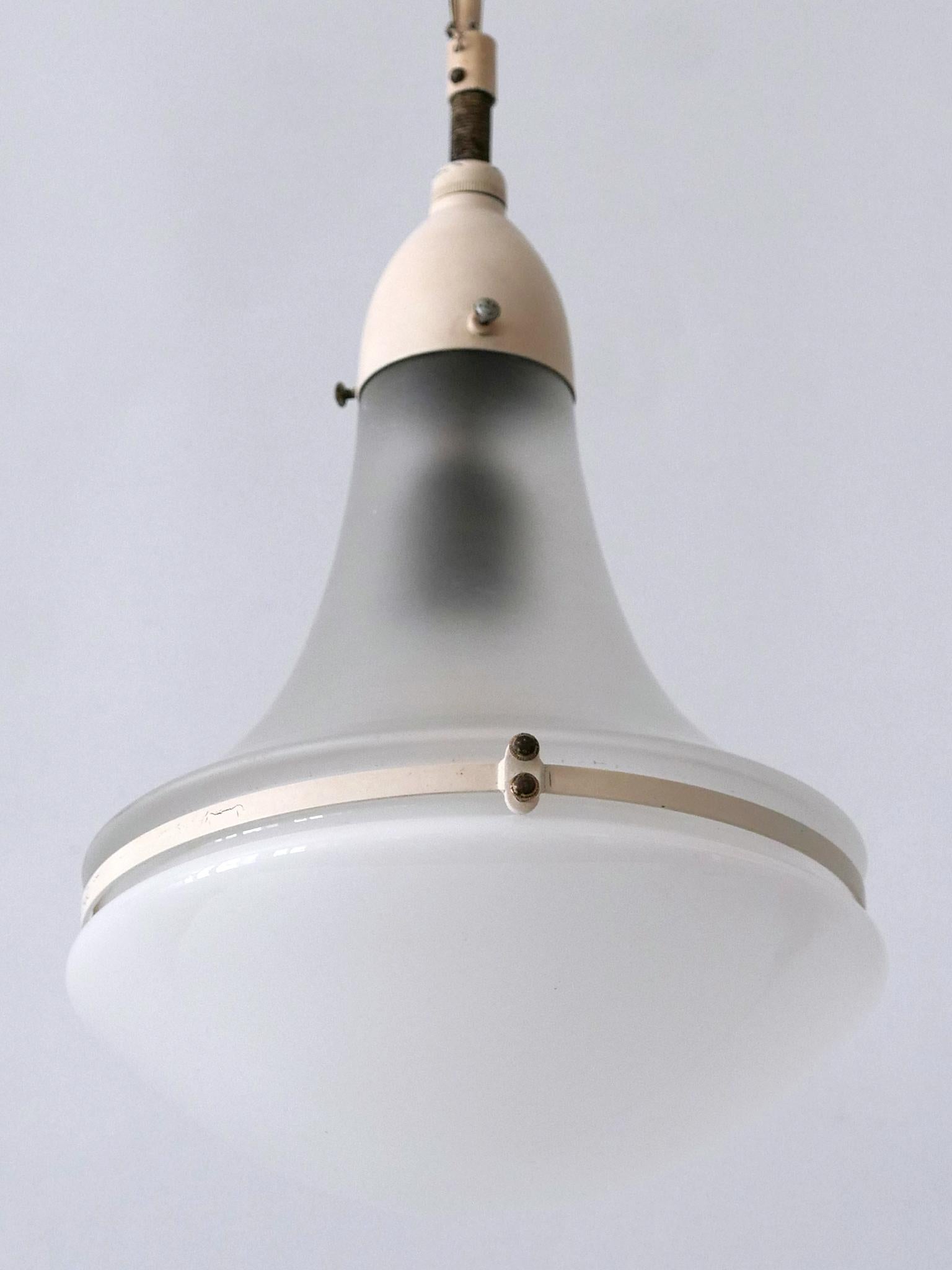 Elegante lampada a sospensione 'Luzette' di Peter Behrens per Siemens-Schuckert del 1910 in vendita 7
