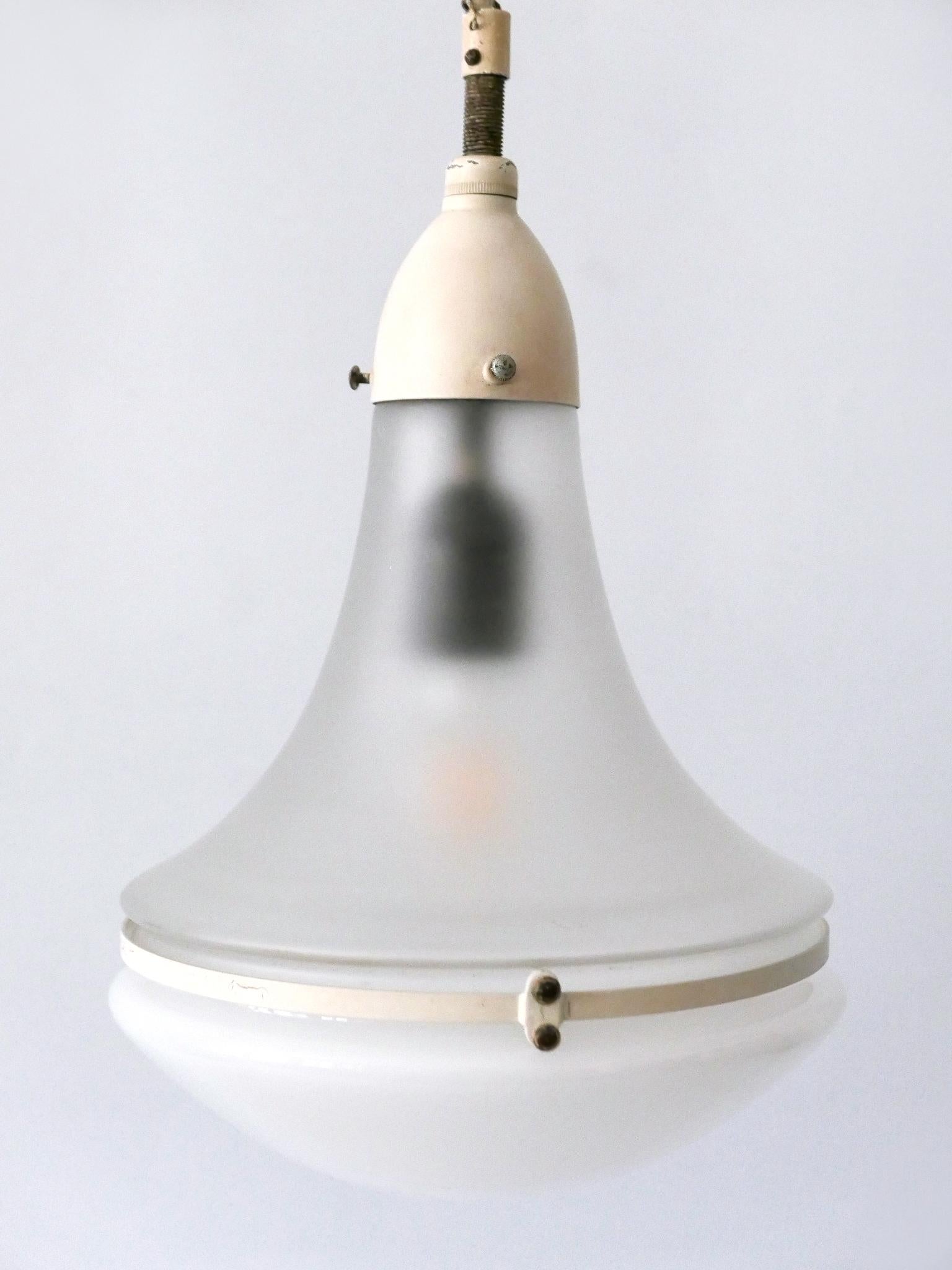Inizio XX secolo Elegante lampada a sospensione 'Luzette' di Peter Behrens per Siemens-Schuckert del 1910 in vendita