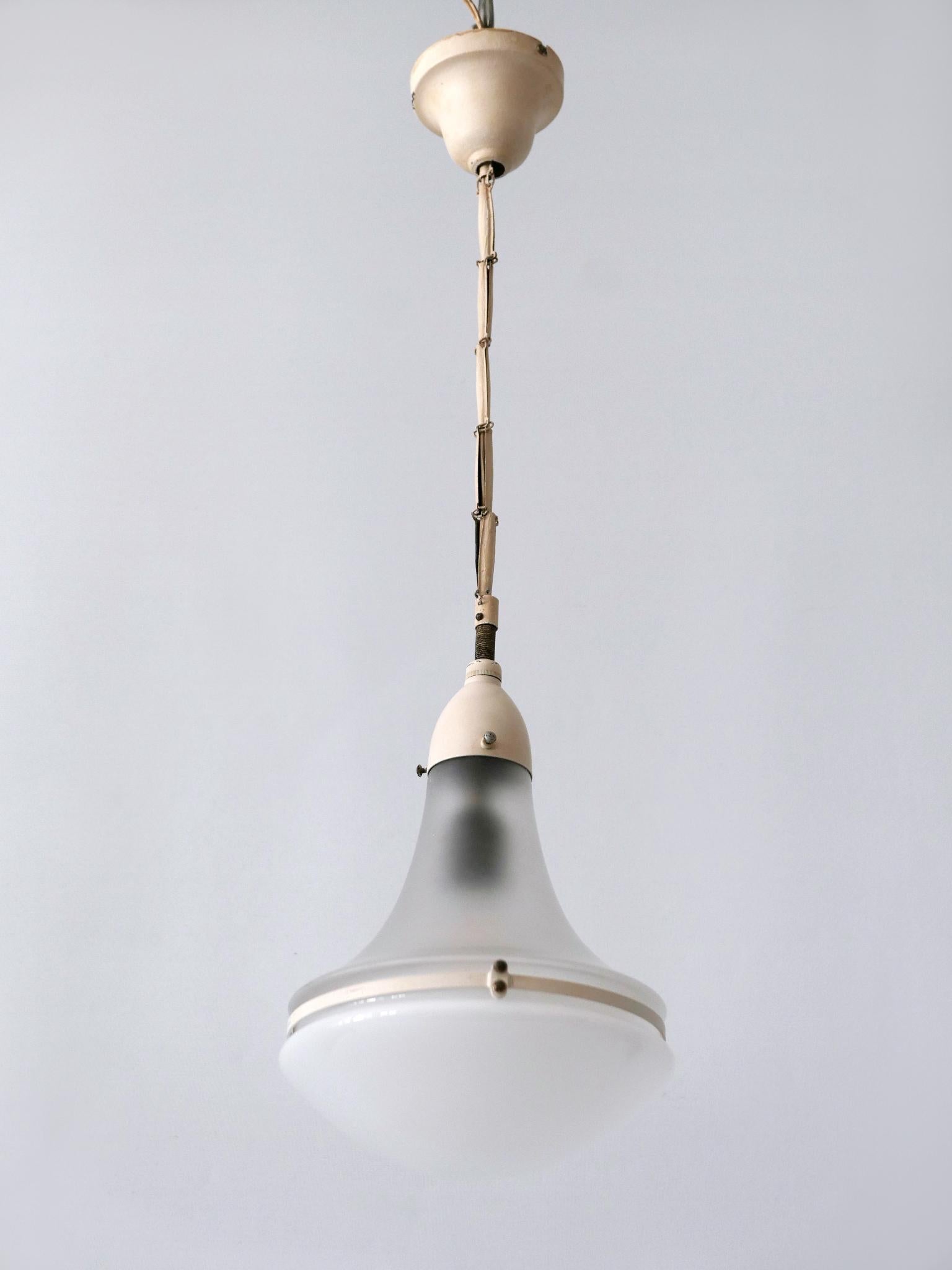 Elegante lampada a sospensione 'Luzette' di Peter Behrens per Siemens-Schuckert del 1910 in vendita 1