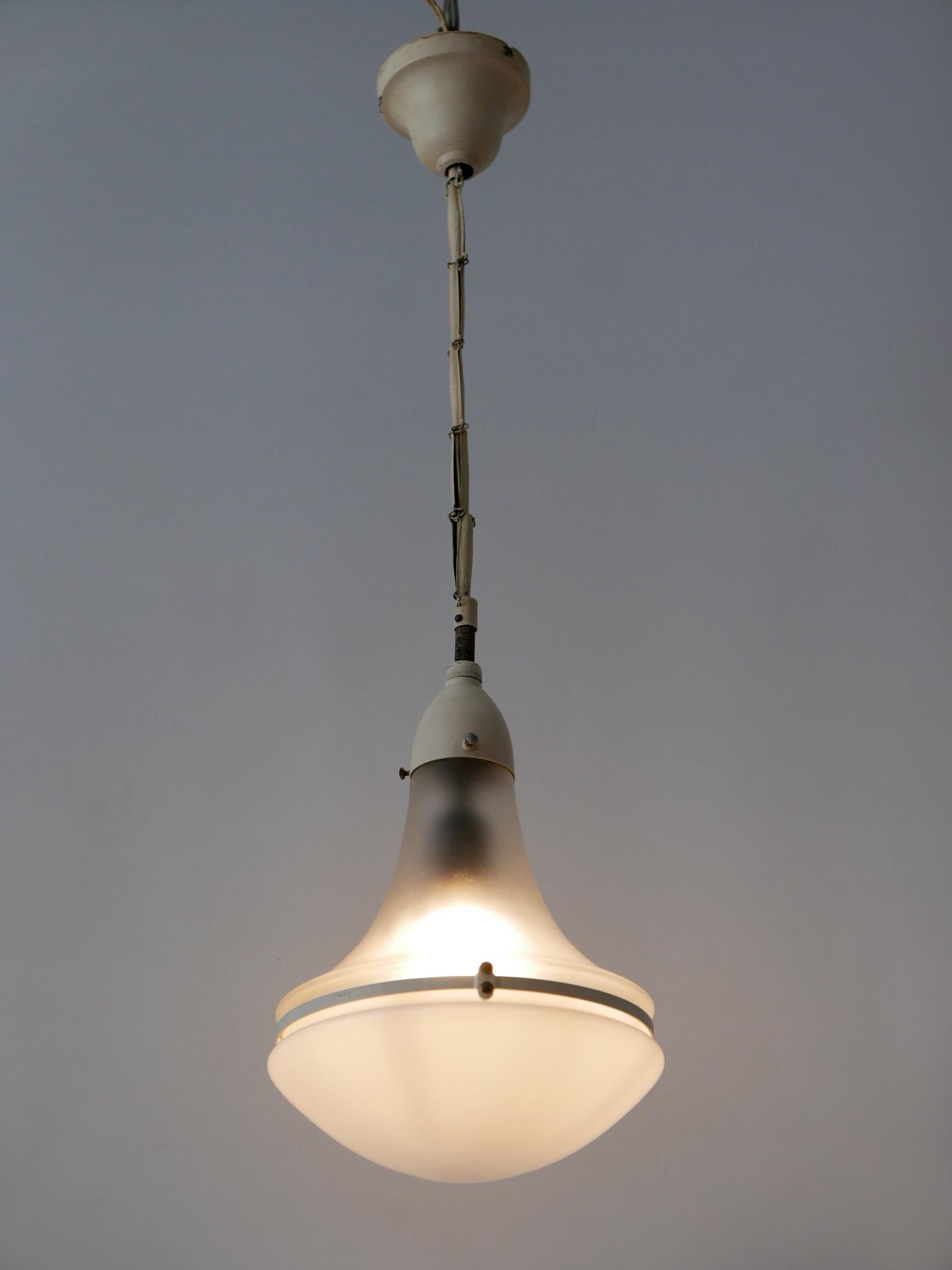 Elegante lampada a sospensione 'Luzette' di Peter Behrens per Siemens-Schuckert del 1910 in vendita 2