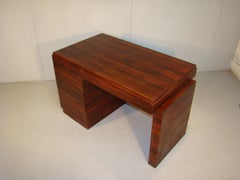 Elegante scrivania Art Deco in Macassar, 1930 circa