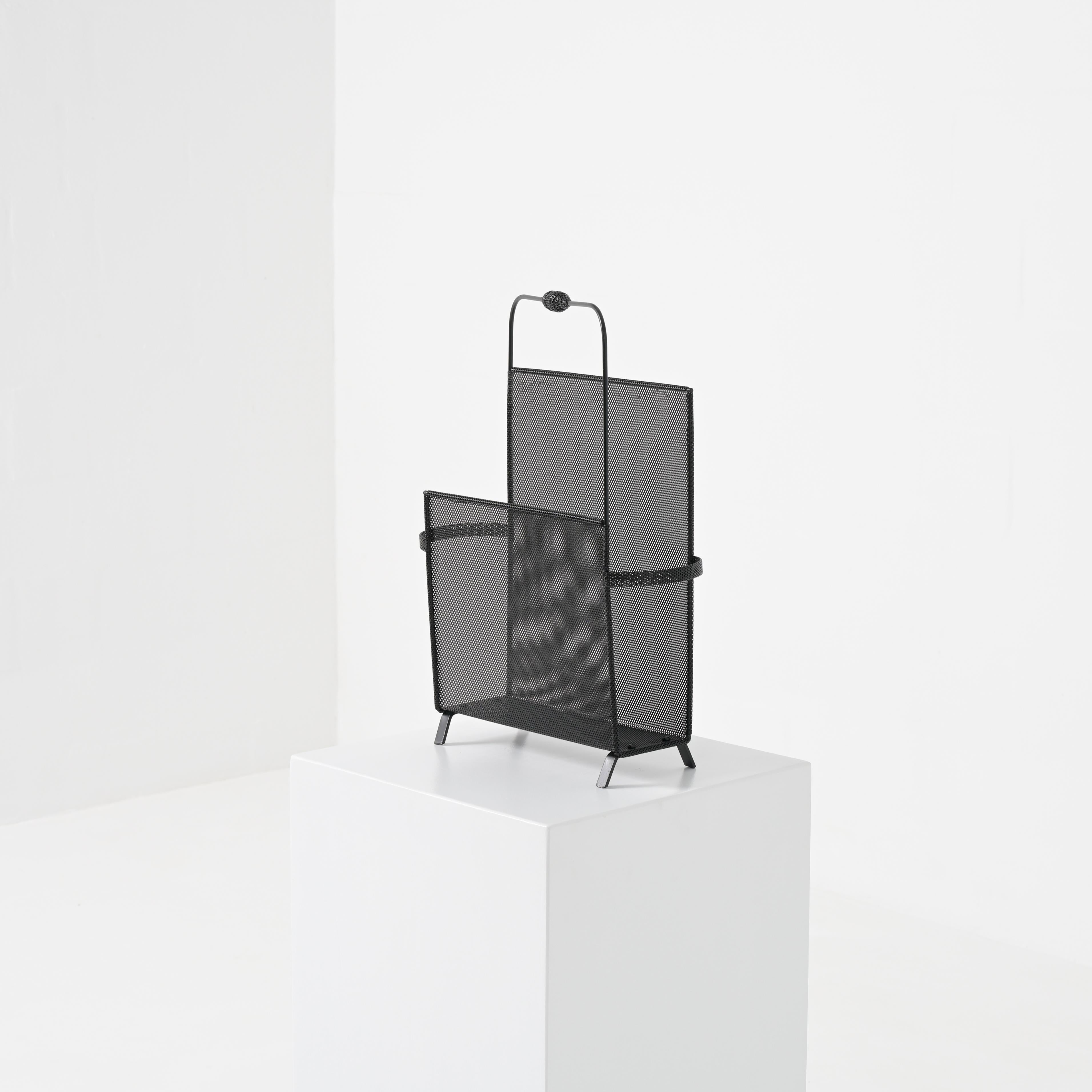 Milieu du XXe siècle Elegant Magazine Stand by Mathieu Matégot for Artimeta en vente