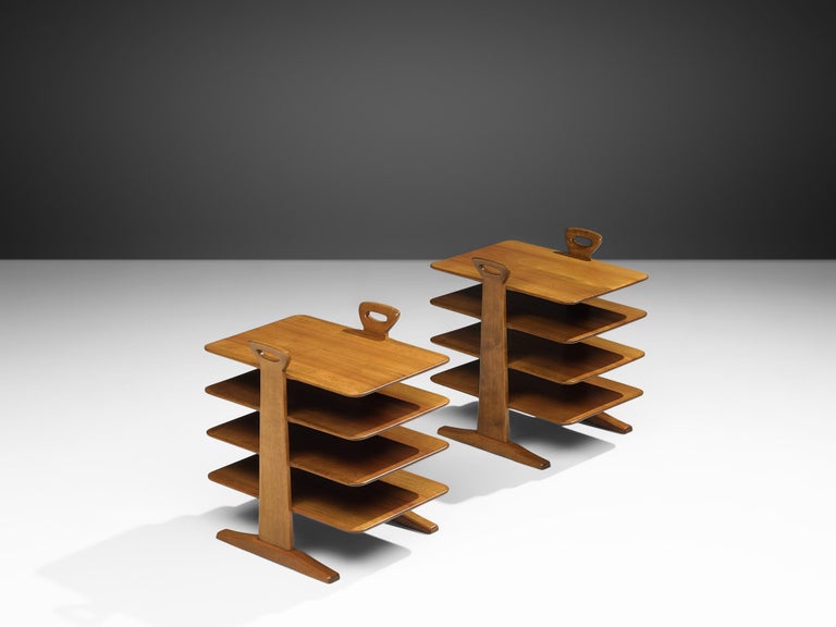 Elegant Magazine Stand in Walnut For Sale at 1stDibs