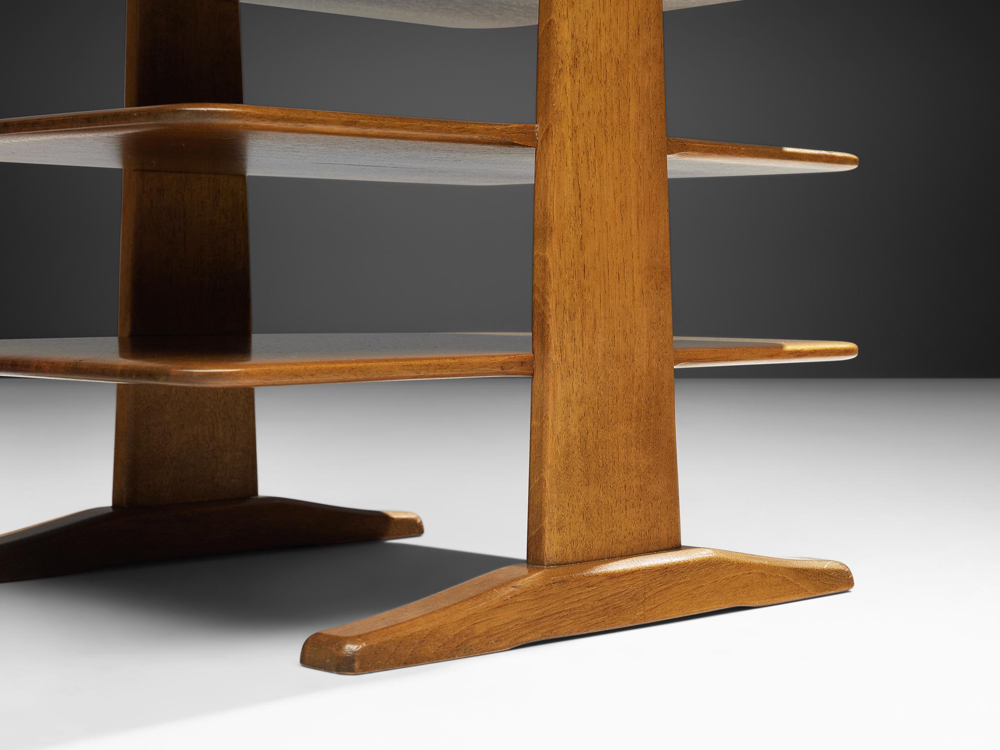 Elegant Magazine Stand in Walnut 2