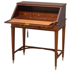 Elegant Mahogany Bureau by Maple & Co.