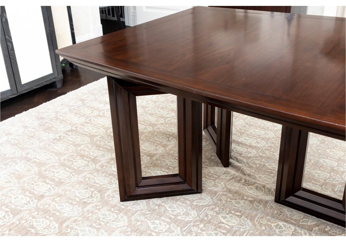 Elegant Mahogany Dining Room Table From John Rosselli For Sale 5