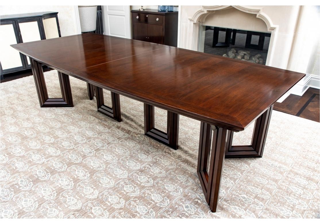 Elegant Mahogany Dining Room Table From John Rosselli For Sale 10