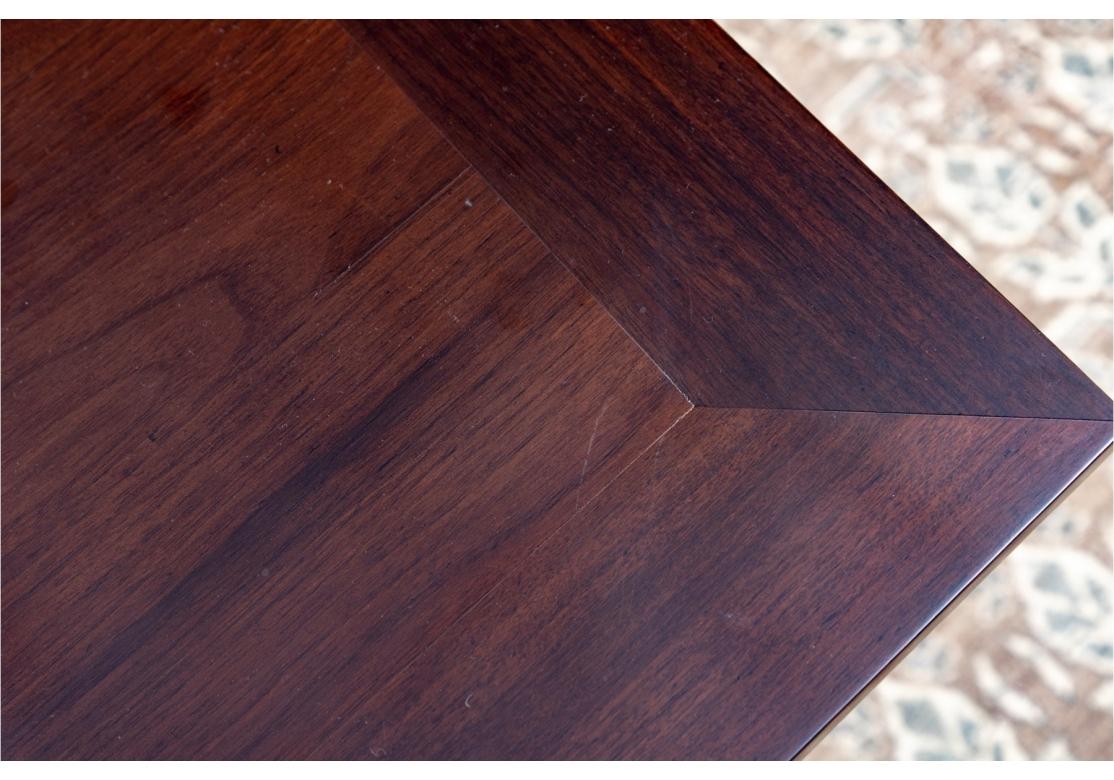 Contemporary Elegant Mahogany Dining Room Table From John Rosselli For Sale