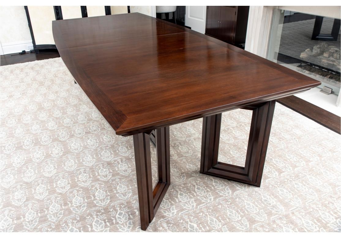 Elegant Mahogany Dining Room Table From John Rosselli For Sale 4