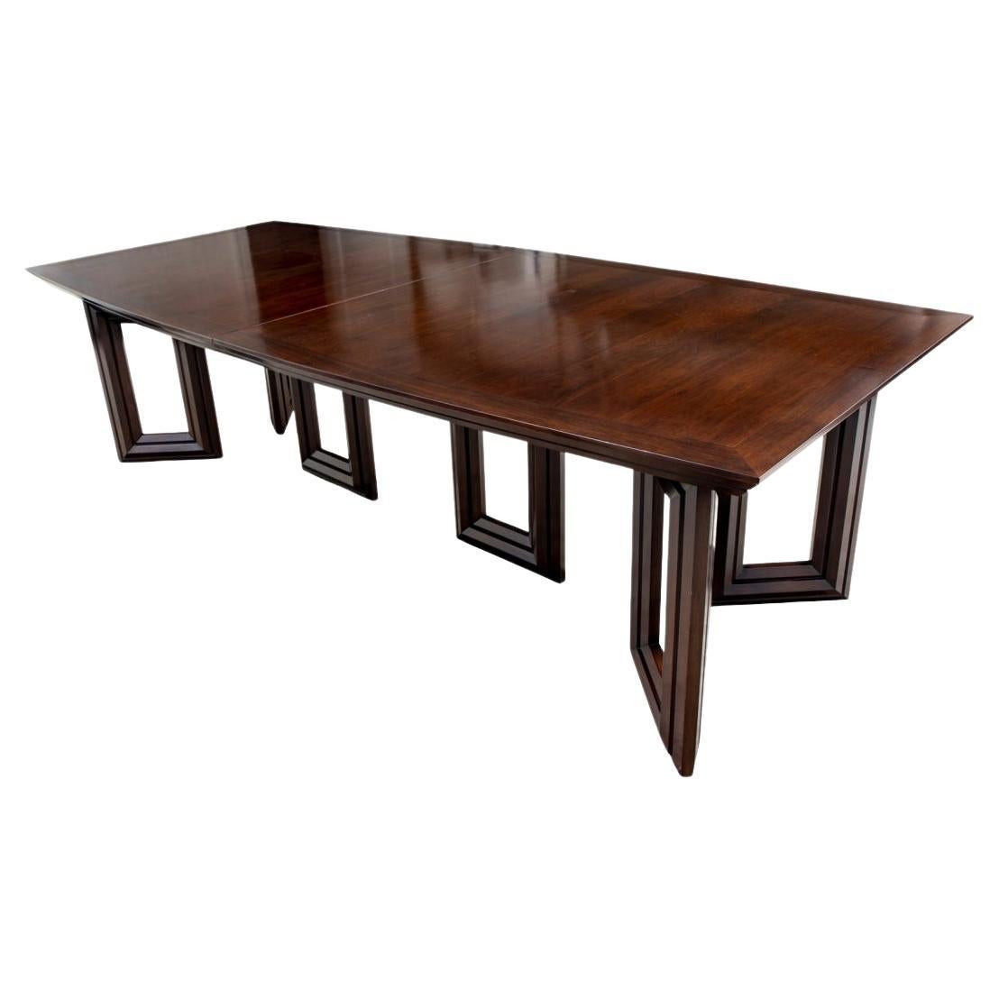 Elegant Mahogany Dining Room Table From John Rosselli For Sale