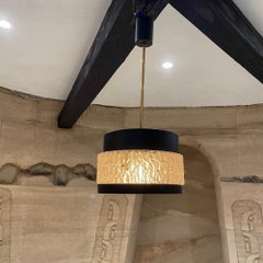 1950s Maison Arlus French Black Crystal Chandelier