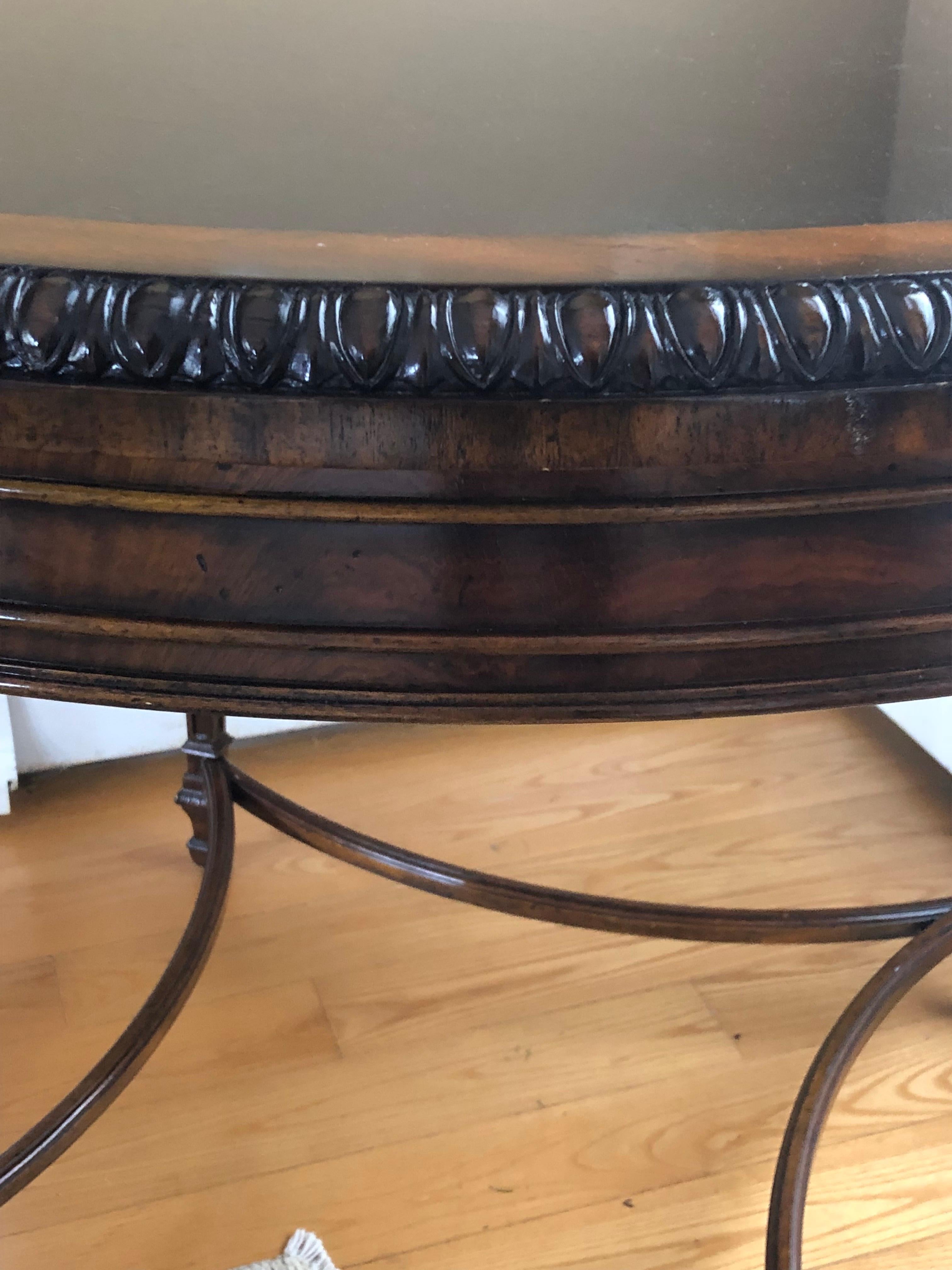 maitland smith round dining table