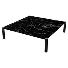 Elegant Marble Center Table Black Marquina Marble 
Metal Joaquín Moll Spain Lux