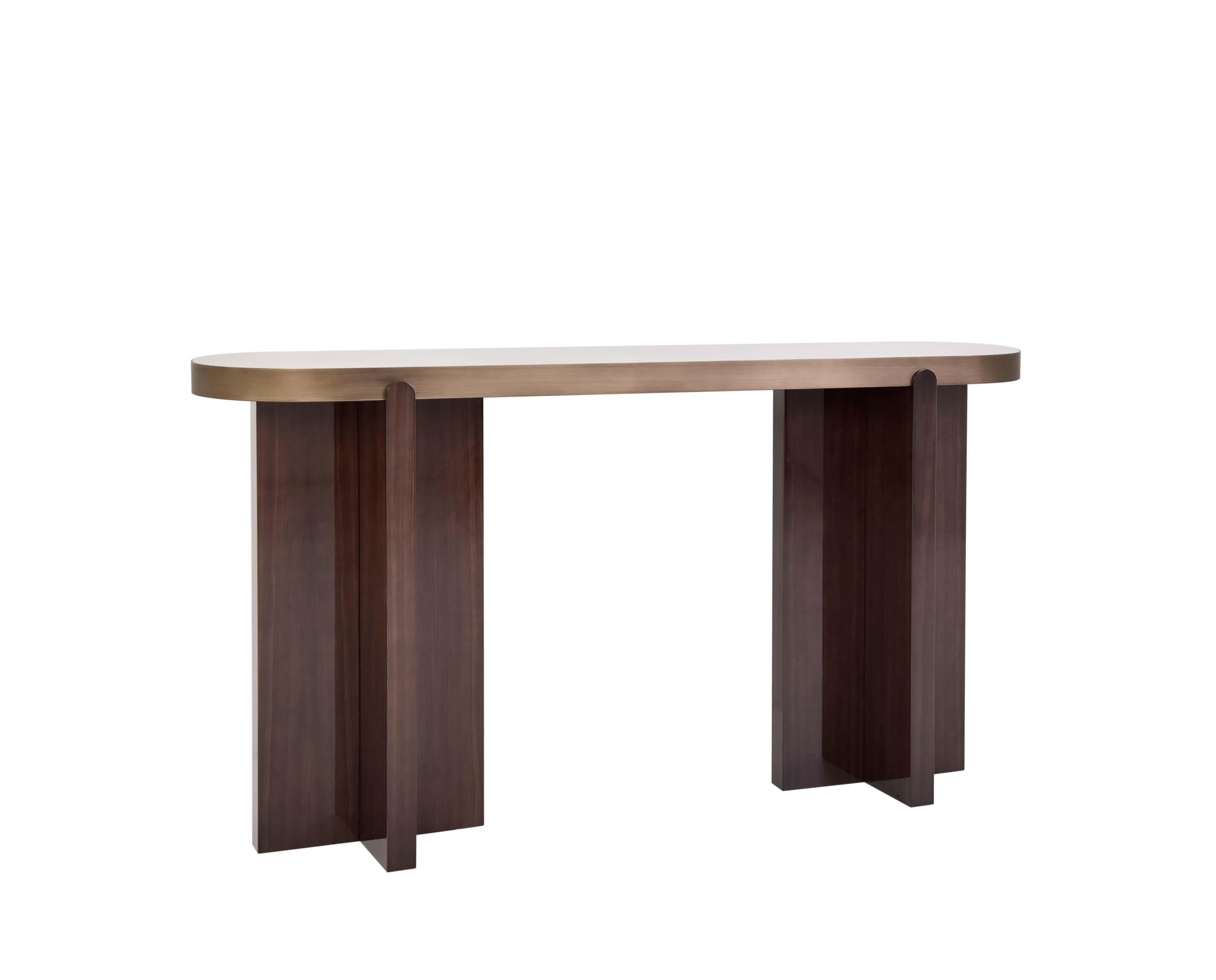 Elegant Marble Gemini Console Table Moderno en venta