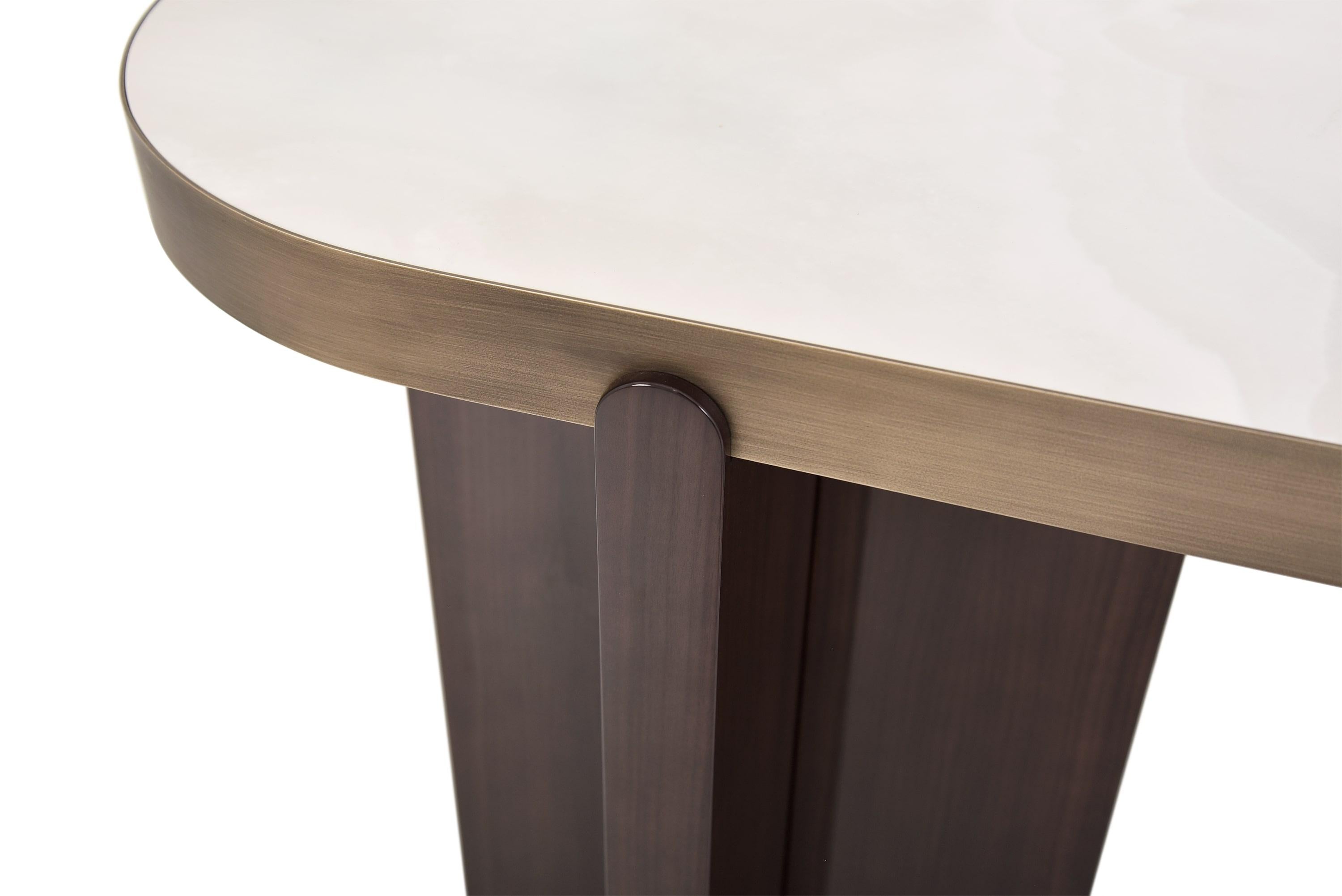 Elegant Marble Gemini Console Table Otro en venta