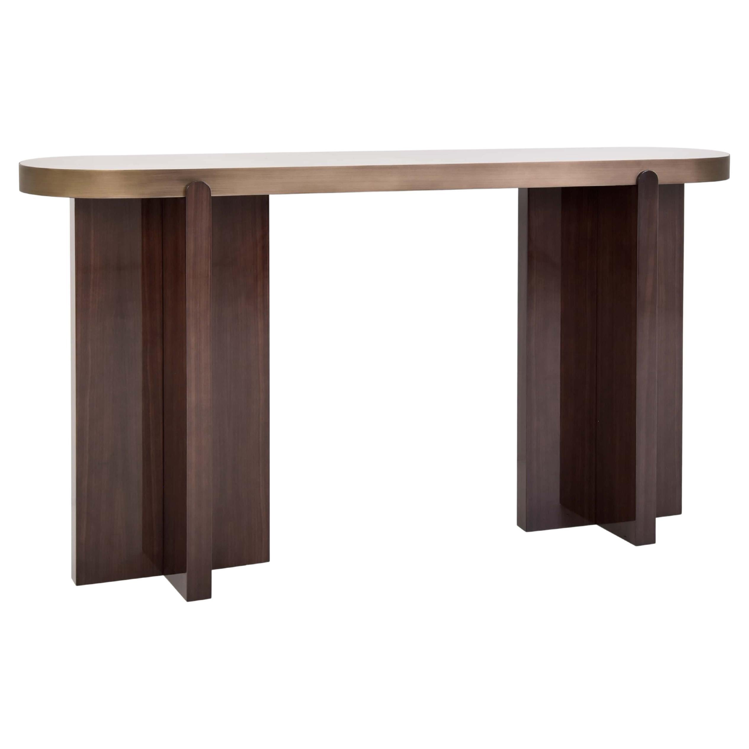 Elegant Marble Gemini Console Table en venta