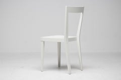 Elegant Matching Set of Four White Gio Ponti Livia Chairs
