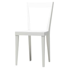 Elegant Matching Set of Four White Gio Ponti Livia Chairs