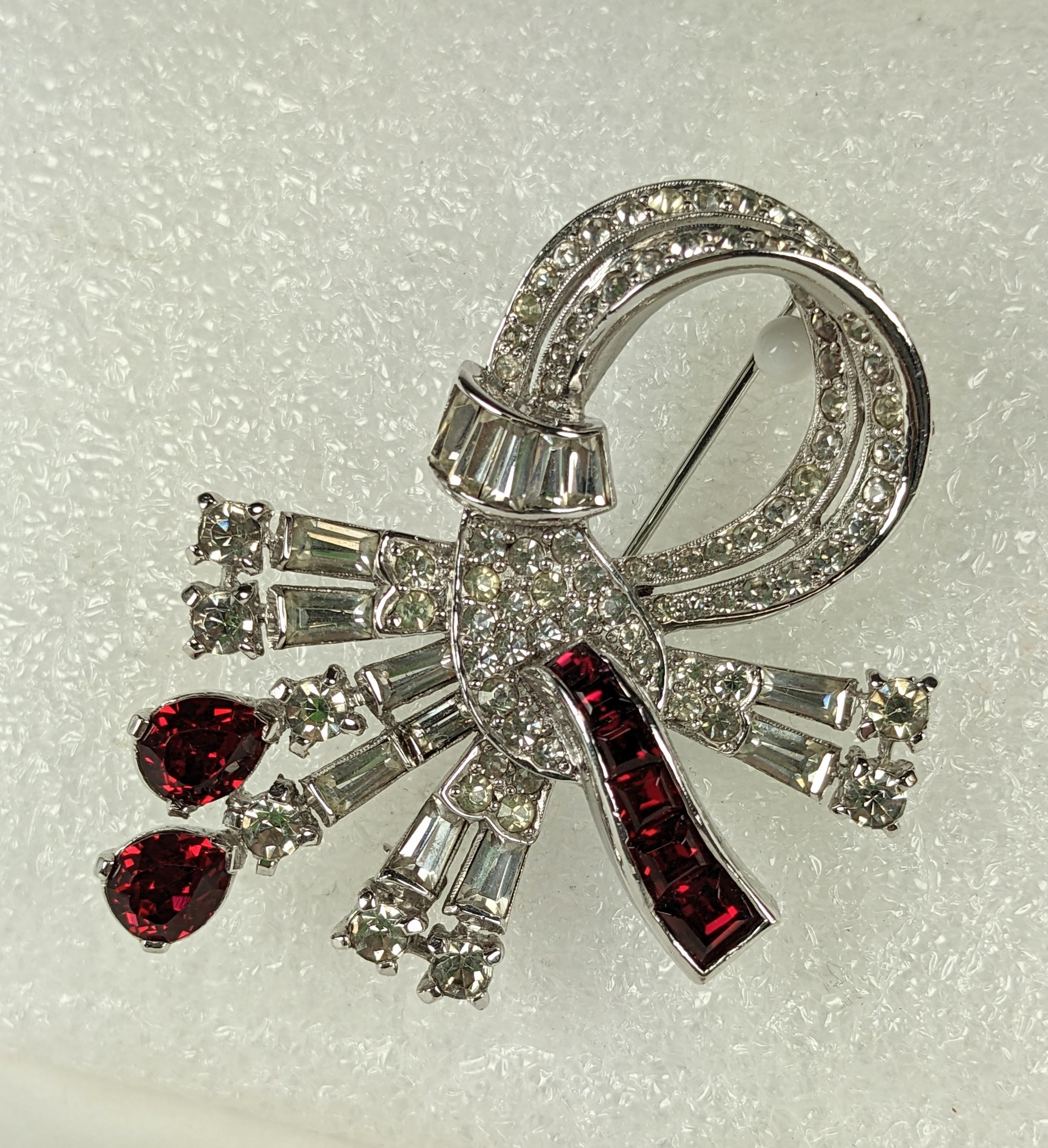 Elegant Mazer Ruby And Pave Spray - image 5