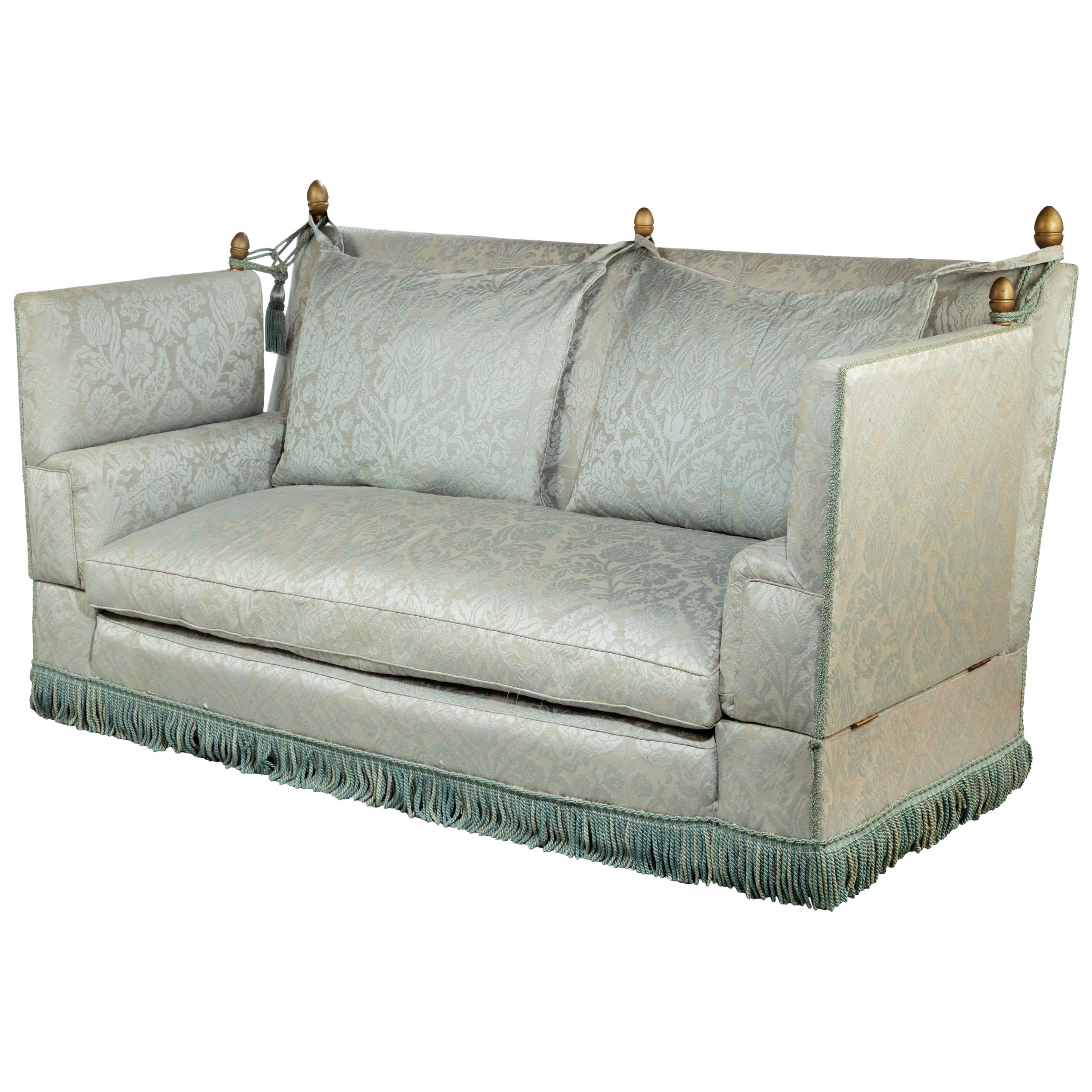 Elegant Mid20th Century Mahogany Framed Knole Sofa at 1stDibs