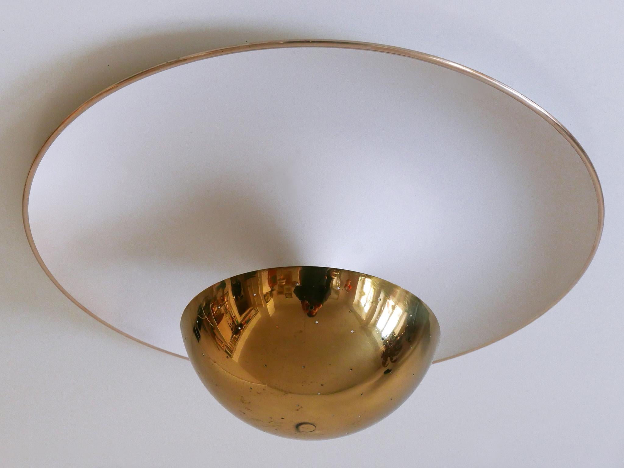 Elegant Mid-Century Ceiling Fixture or Sconce by Bünte & Remmler Germany 1950s For Sale 3