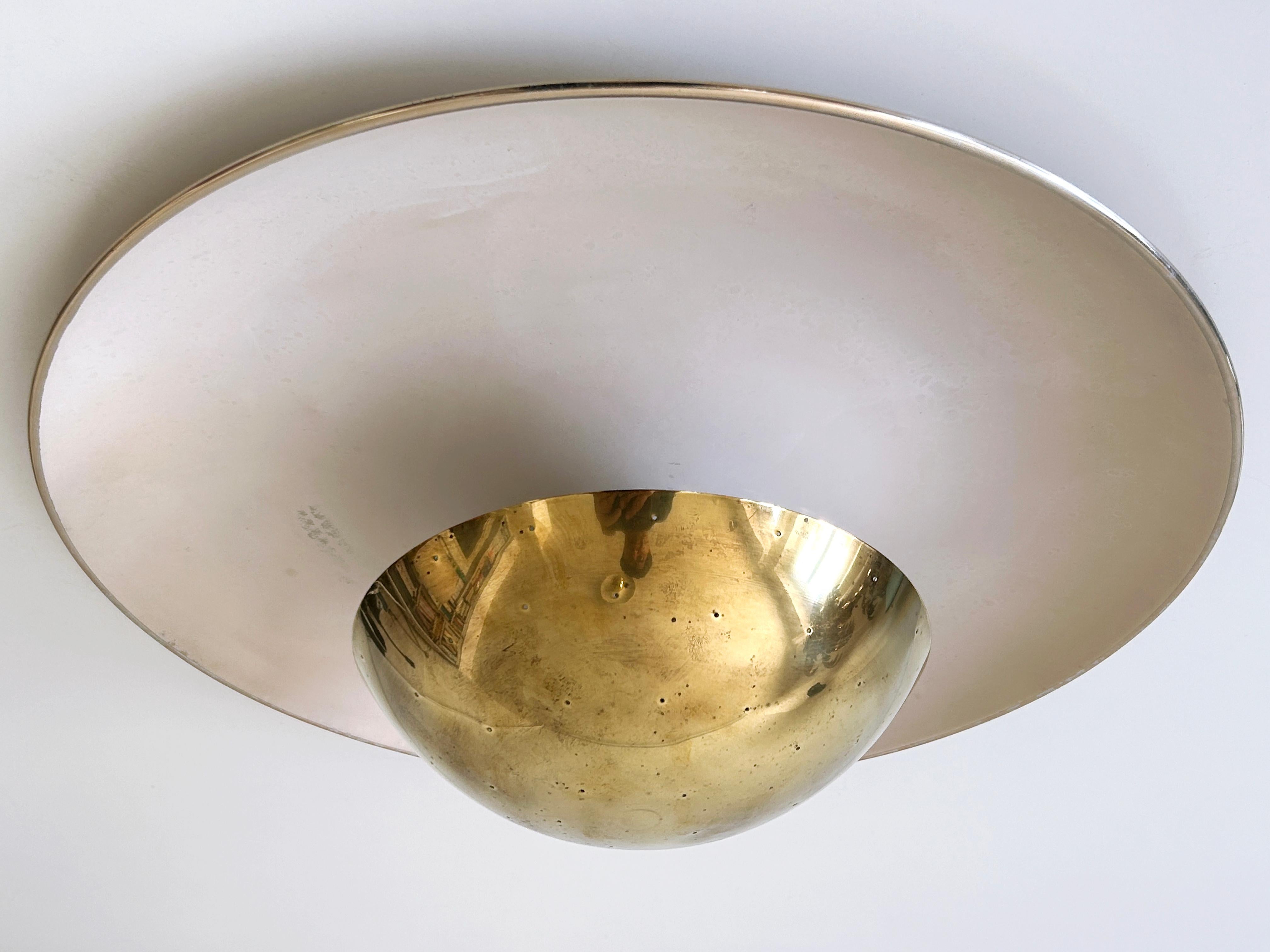 Elegant Mid-Century Ceiling Fixture or Sconce by Bünte & Remmler Germany 1950s For Sale 3
