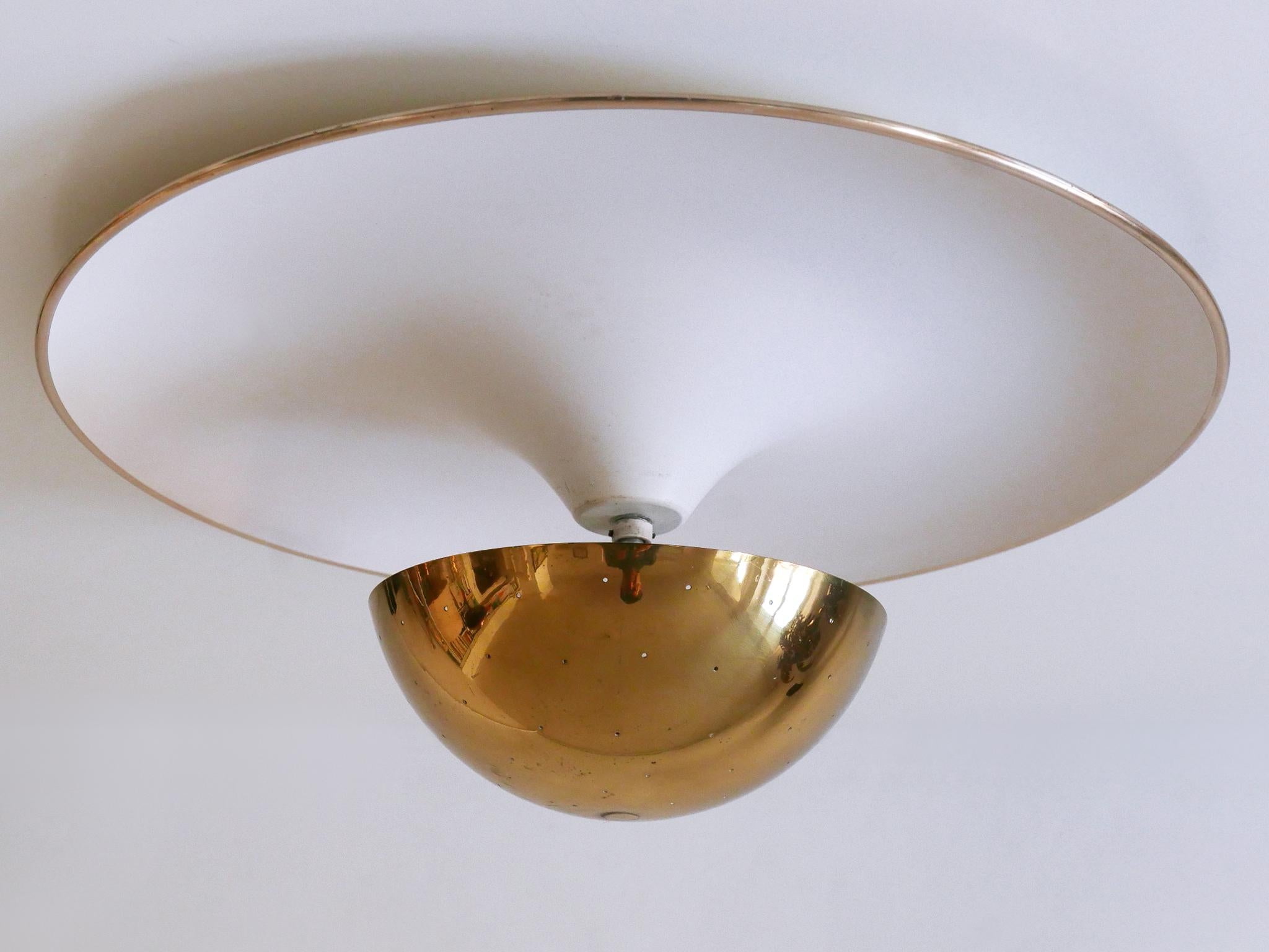 Elegant Mid-Century Ceiling Fixture or Sconce by Bünte & Remmler Germany 1950s For Sale 4