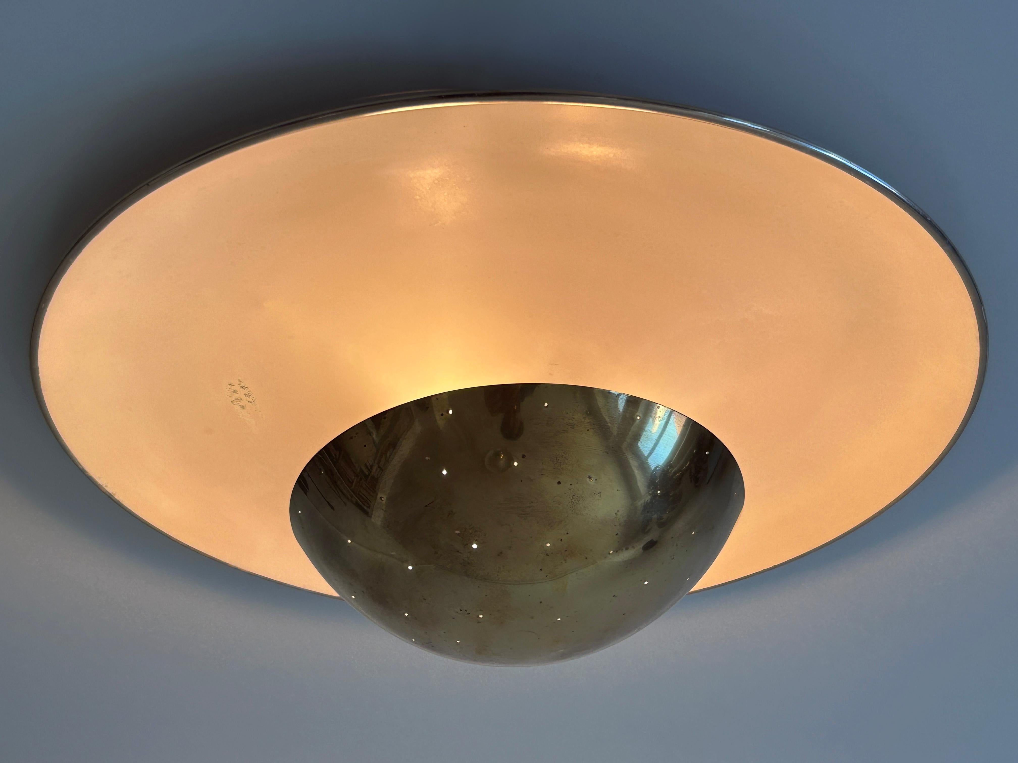 Elegant Mid-Century Ceiling Fixture or Sconce by Bünte & Remmler Germany 1950s For Sale 4