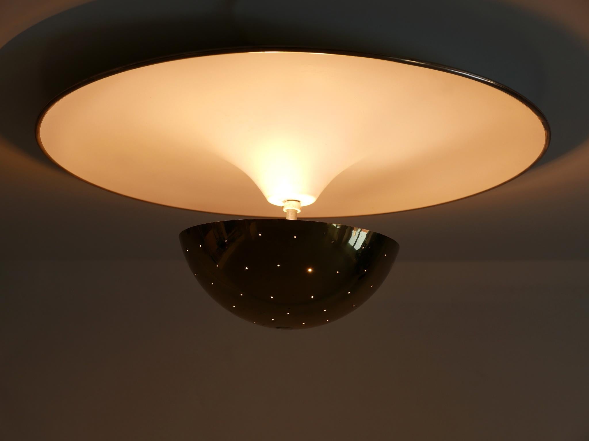 Elegant Mid-Century Ceiling Fixture or Sconce by Bünte & Remmler Germany 1950s For Sale 5