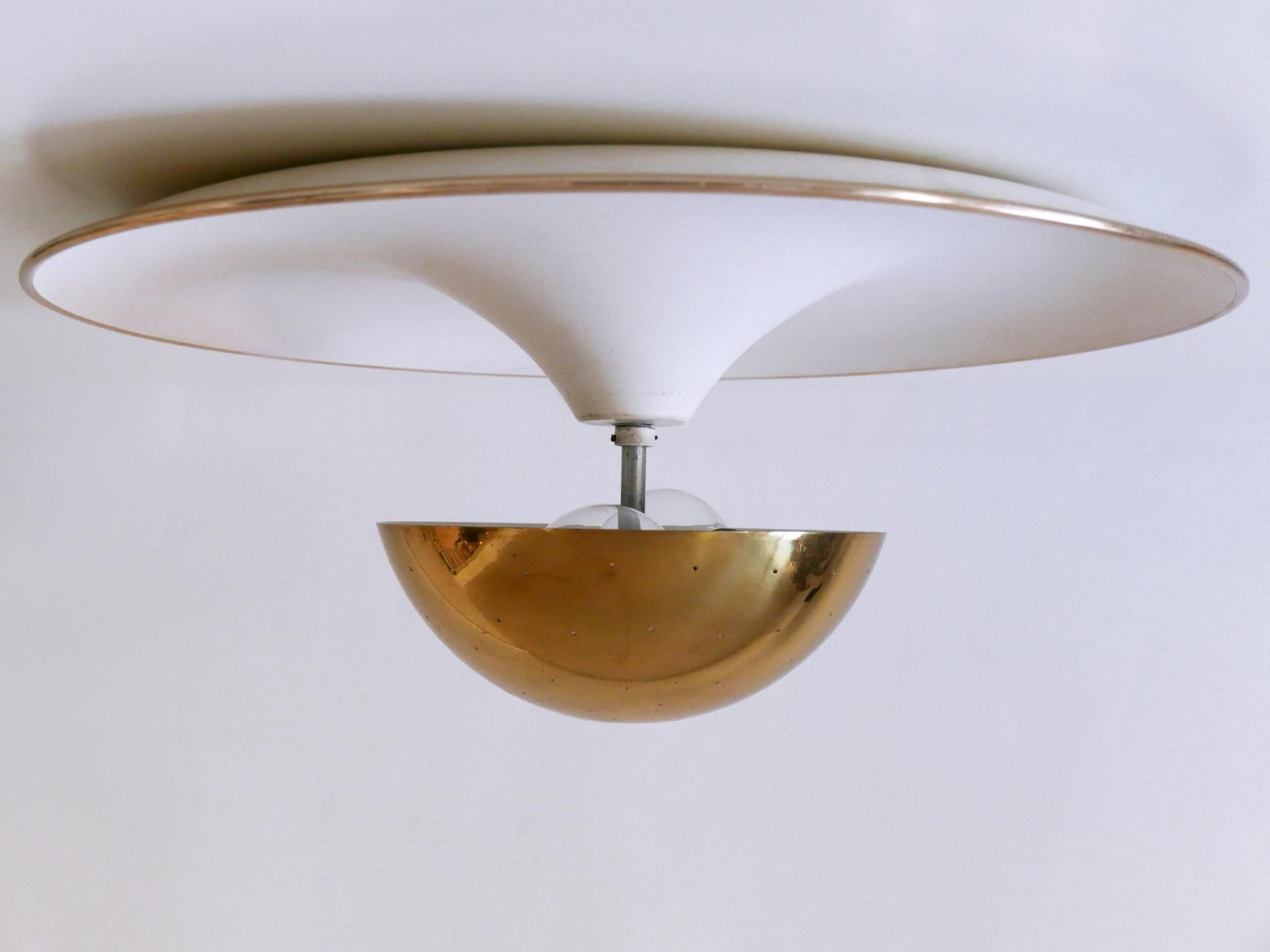 Elegant Mid-Century Ceiling Fixture or Sconce by Bünte & Remmler Germany 1950s For Sale 6