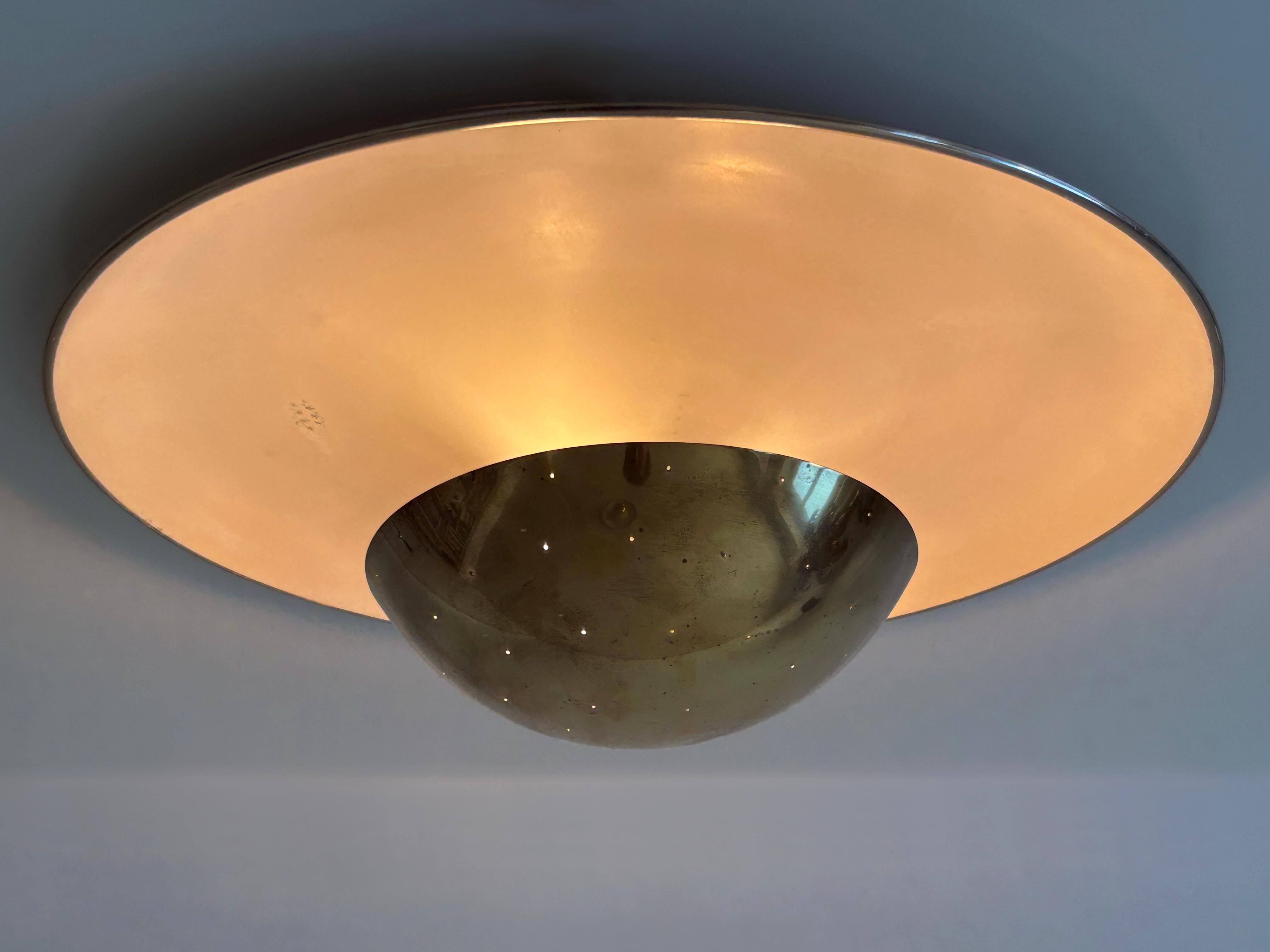 Elegant Mid-Century Ceiling Fixture or Sconce by Bünte & Remmler Germany 1950s For Sale 6