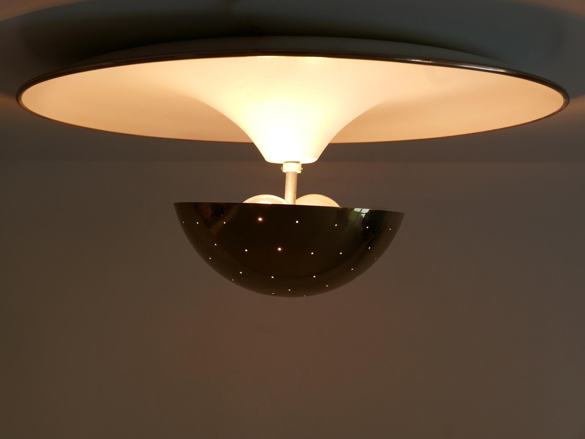 Elegant Mid-Century Ceiling Fixture or Sconce by Bünte & Remmler Germany 1950s For Sale 7
