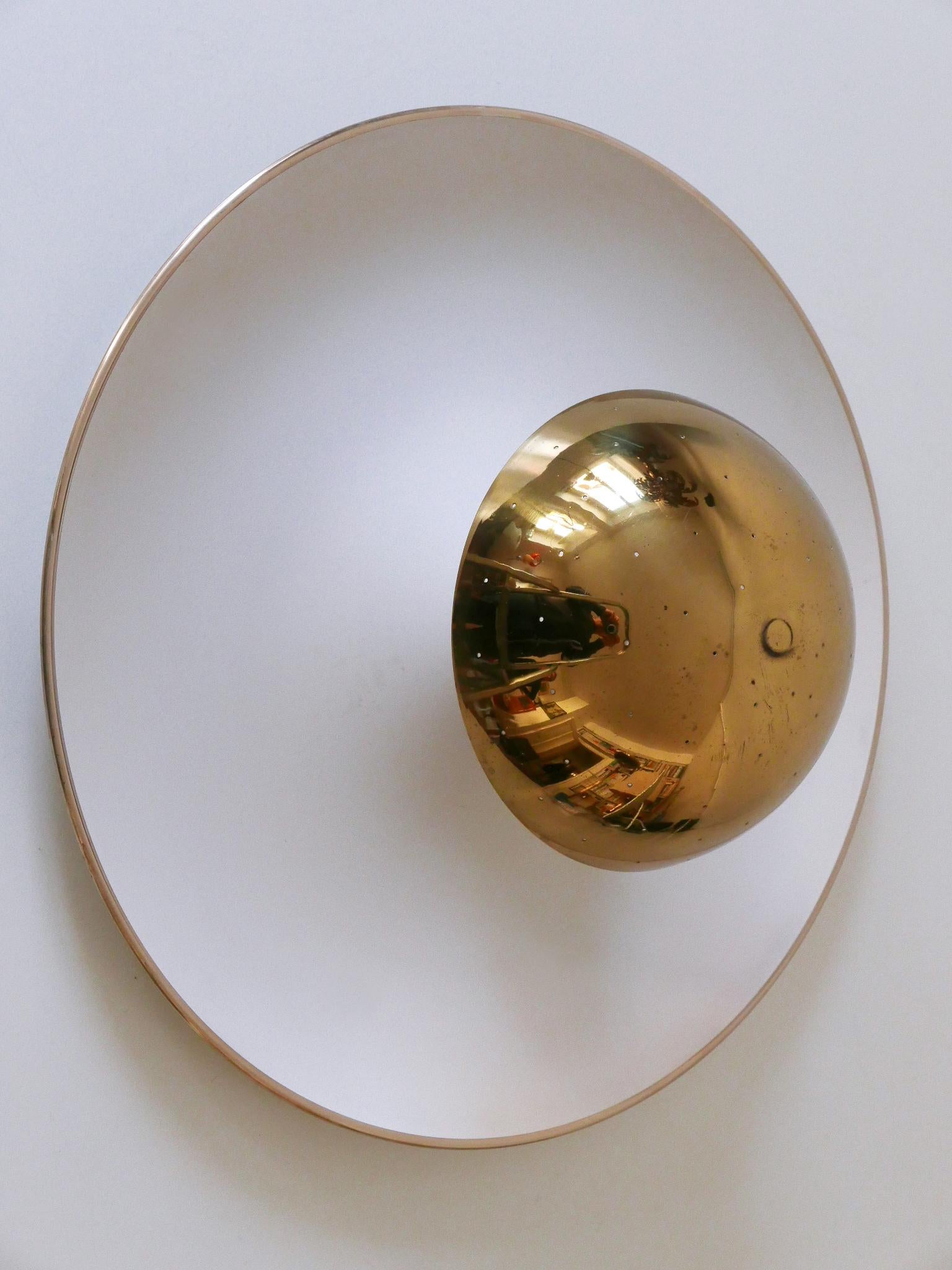 Elegant Mid-Century Ceiling Fixture or Sconce by Bünte & Remmler Germany 1950s For Sale 8