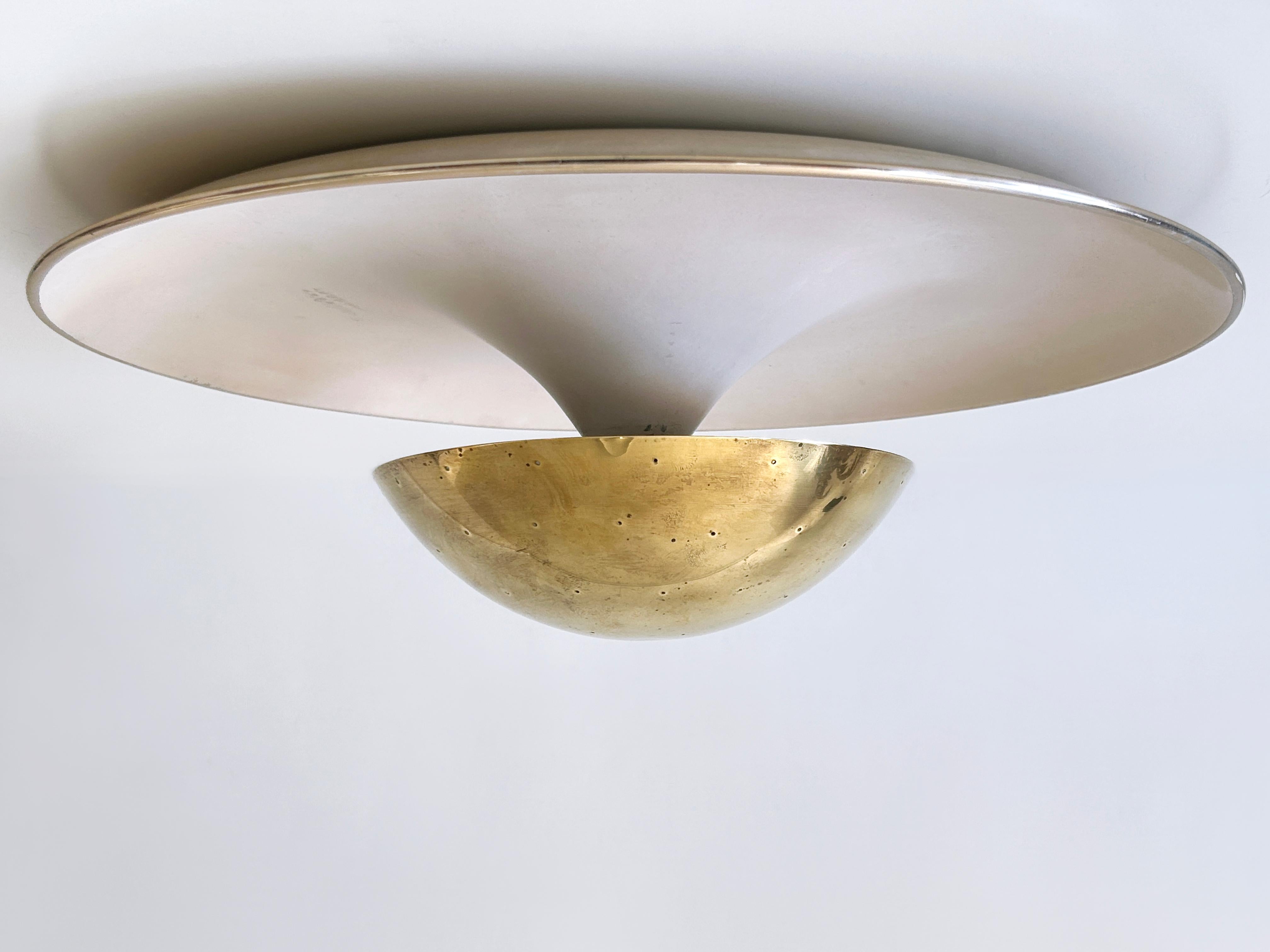 Elegant Mid-Century Ceiling Fixture or Sconce by Bünte & Remmler Germany 1950s For Sale 8