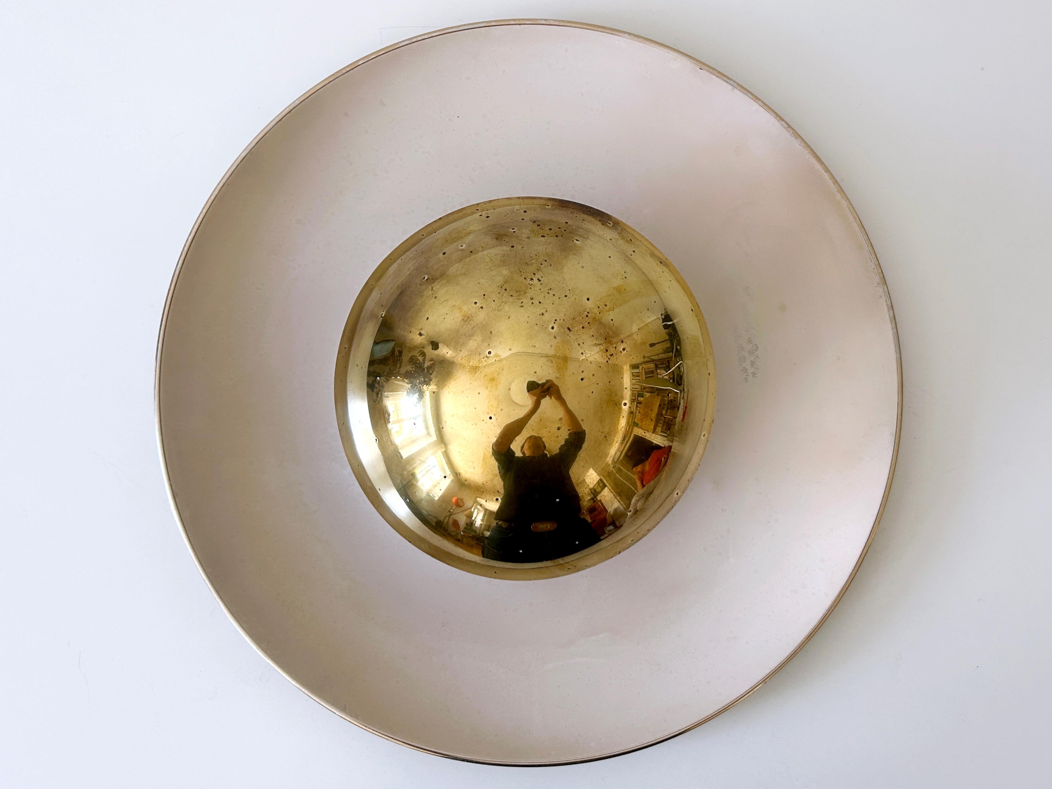 Elegant Mid-Century Ceiling Fixture or Sconce by Bünte & Remmler Germany 1950s For Sale 9