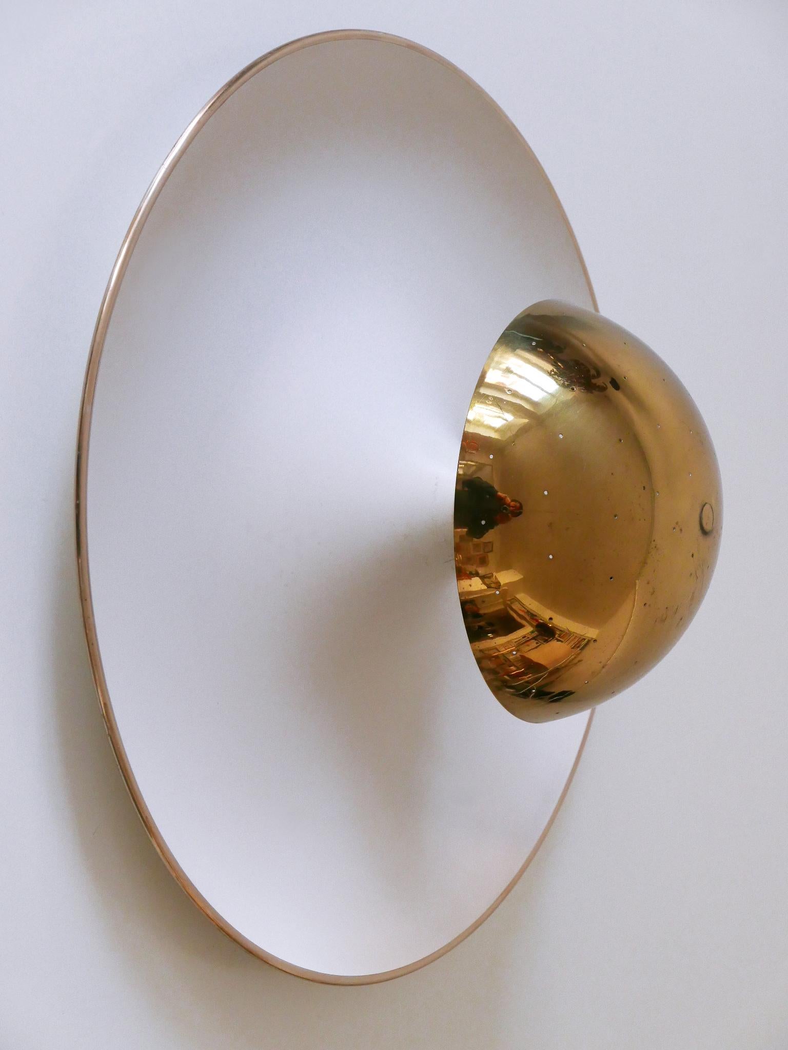 Elegant Mid-Century Ceiling Fixture or Sconce by Bünte & Remmler Germany 1950s For Sale 10