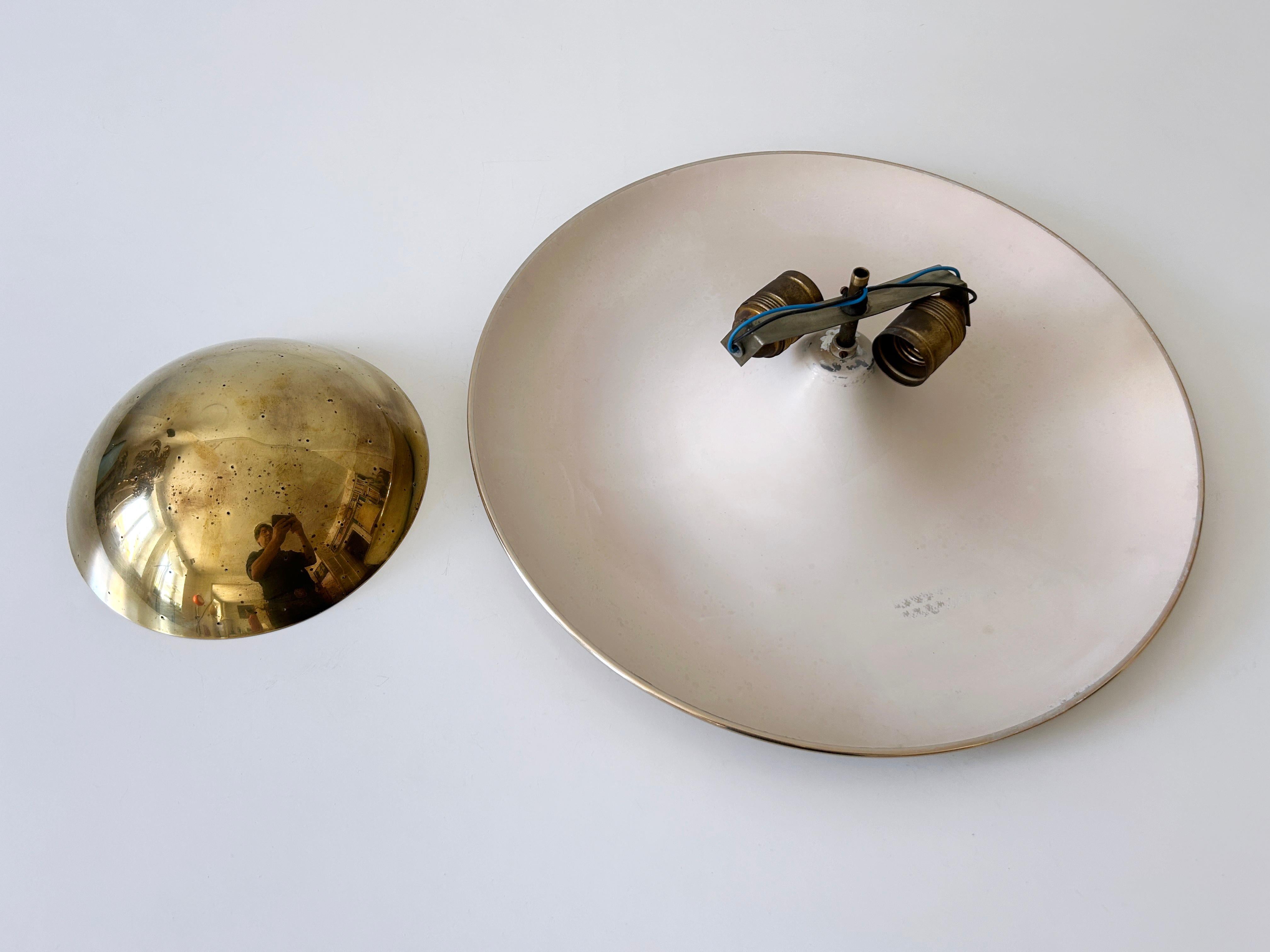 Elegant Mid-Century Ceiling Fixture or Sconce by Bünte & Remmler Germany 1950s For Sale 11