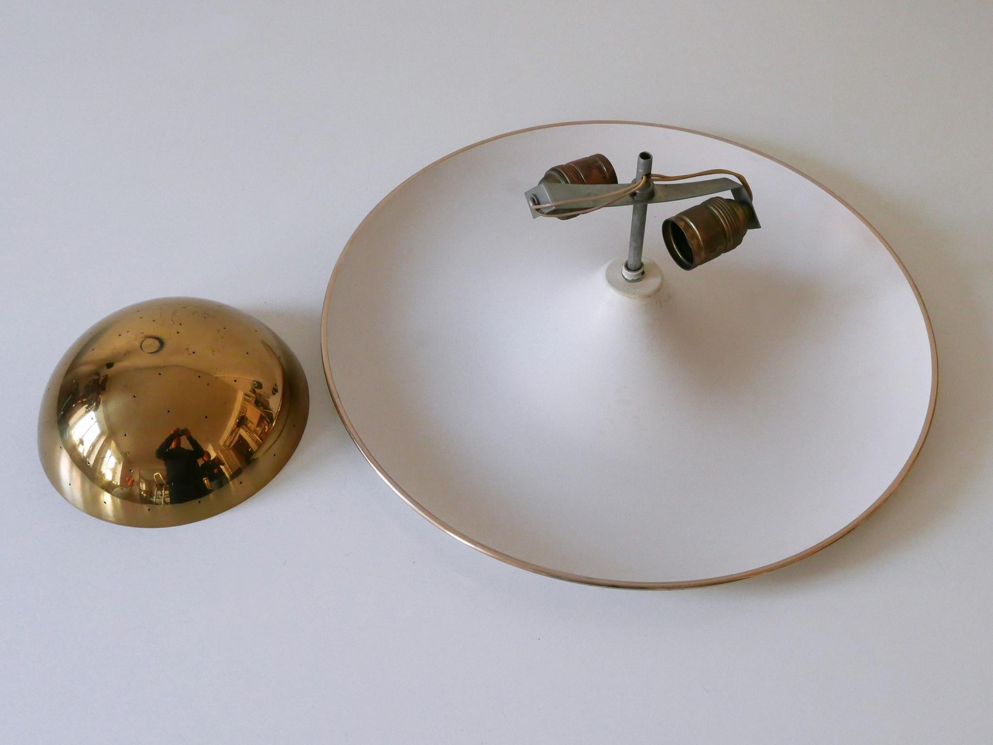Elegant Mid-Century Ceiling Fixture or Sconce by Bünte & Remmler Germany 1950s For Sale 12