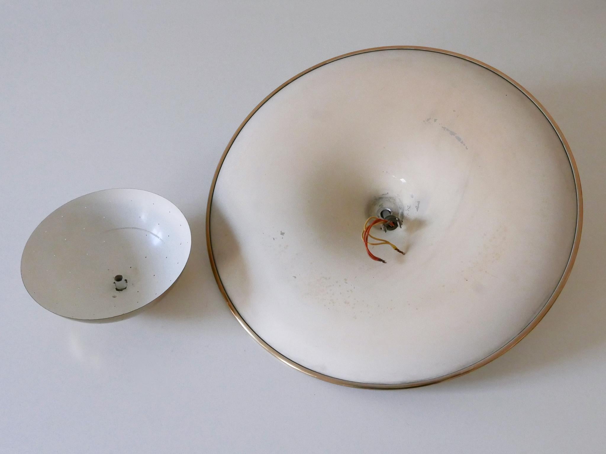 Elegant Mid-Century Ceiling Fixture or Sconce by Bünte & Remmler Germany 1950s For Sale 13