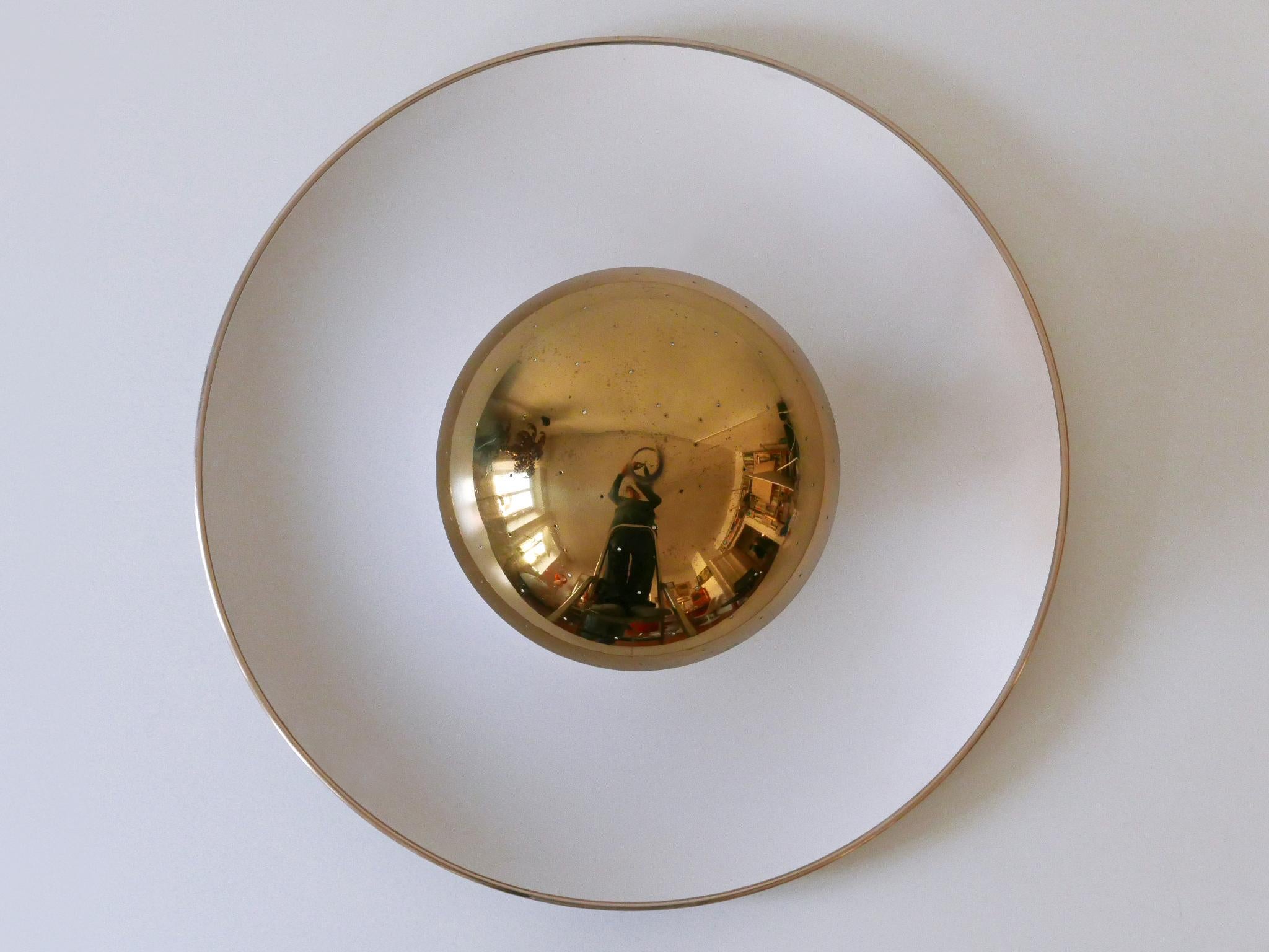 Mid-Century Modern Elegant Mid-Century Ceiling Fixture or Sconce by Bünte & Remmler Germany 1950s For Sale