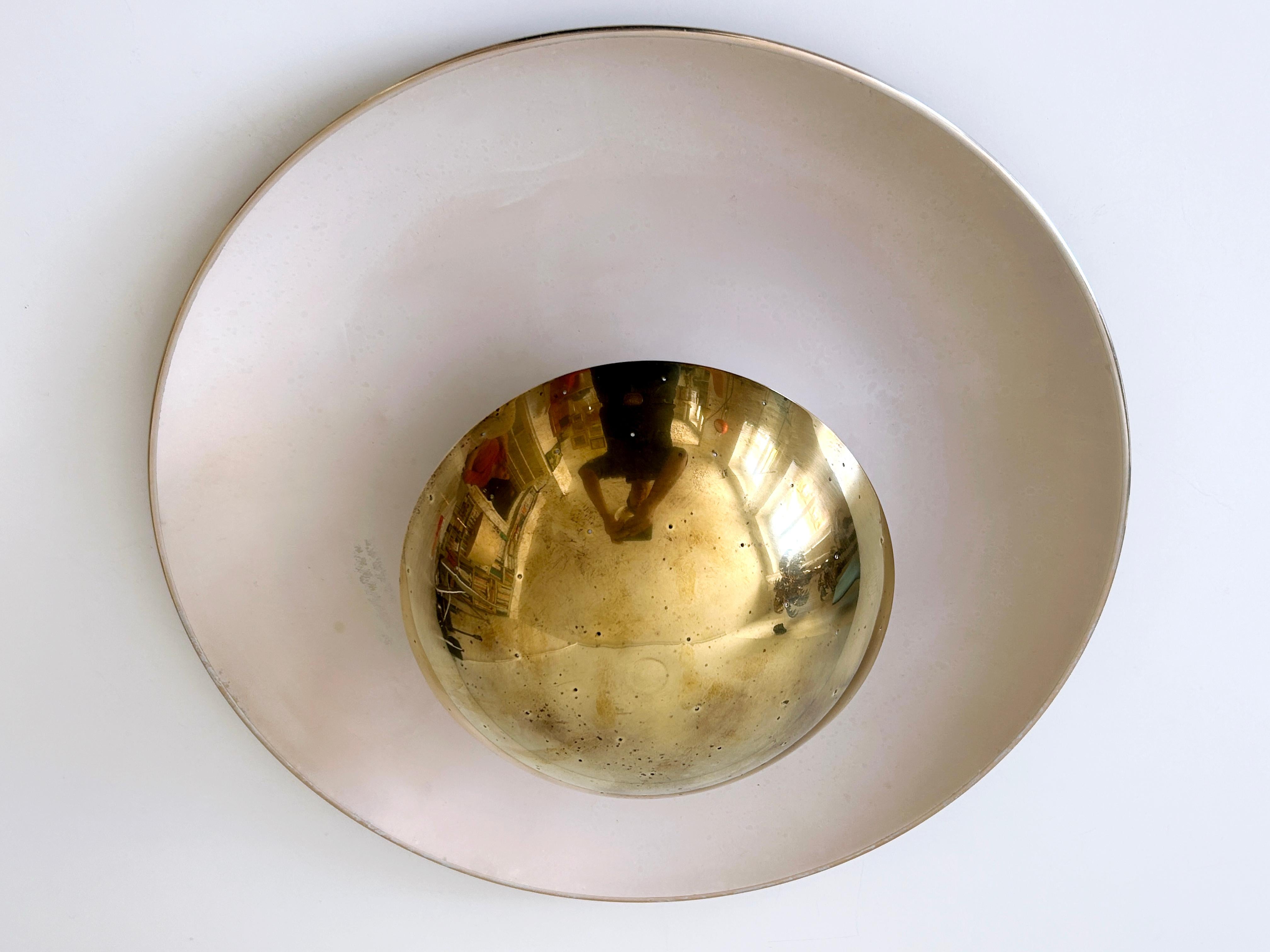Elegant Mid-Century Ceiling Fixture or Sconce by Bünte & Remmler Germany 1950s In Good Condition For Sale In Munich, DE