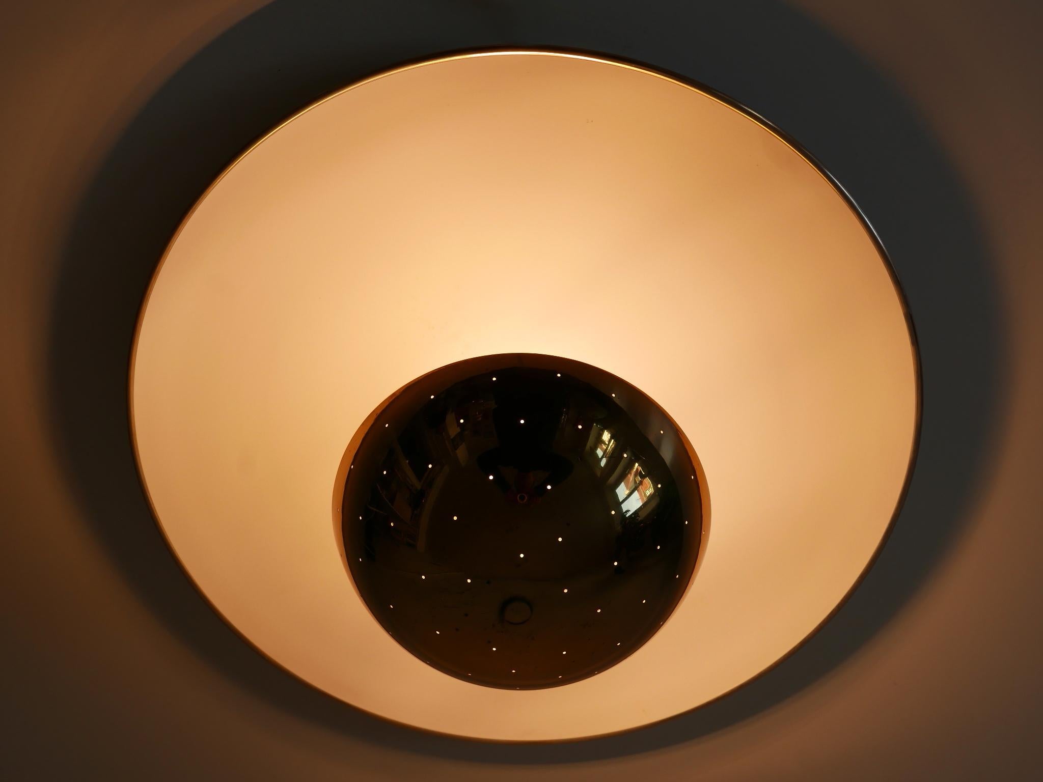 Mid-20th Century Elegant Mid-Century Ceiling Fixture or Sconce by Bünte & Remmler Germany 1950s For Sale