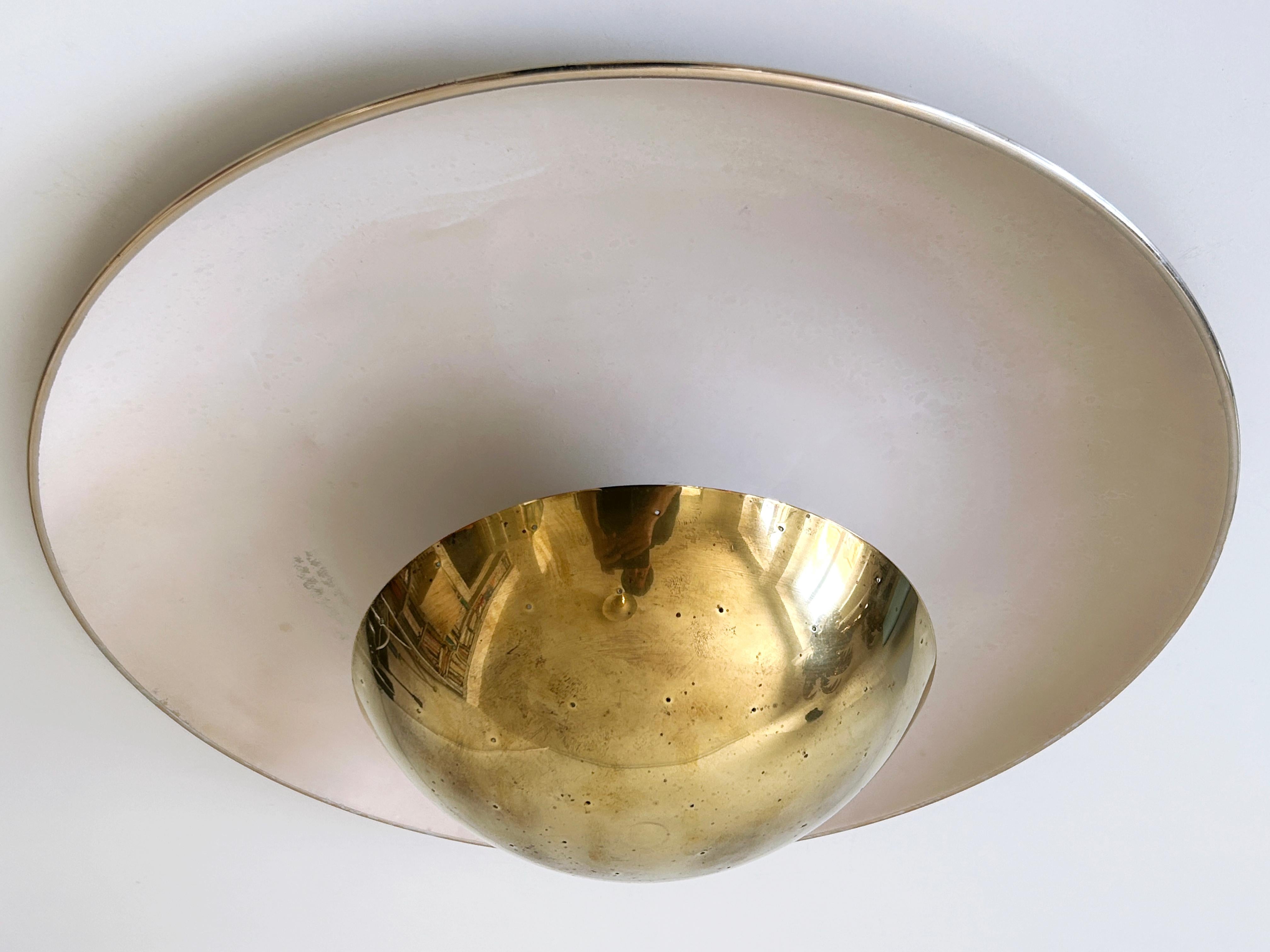 Elegant Mid-Century Ceiling Fixture or Sconce by Bünte & Remmler Germany 1950s For Sale 1