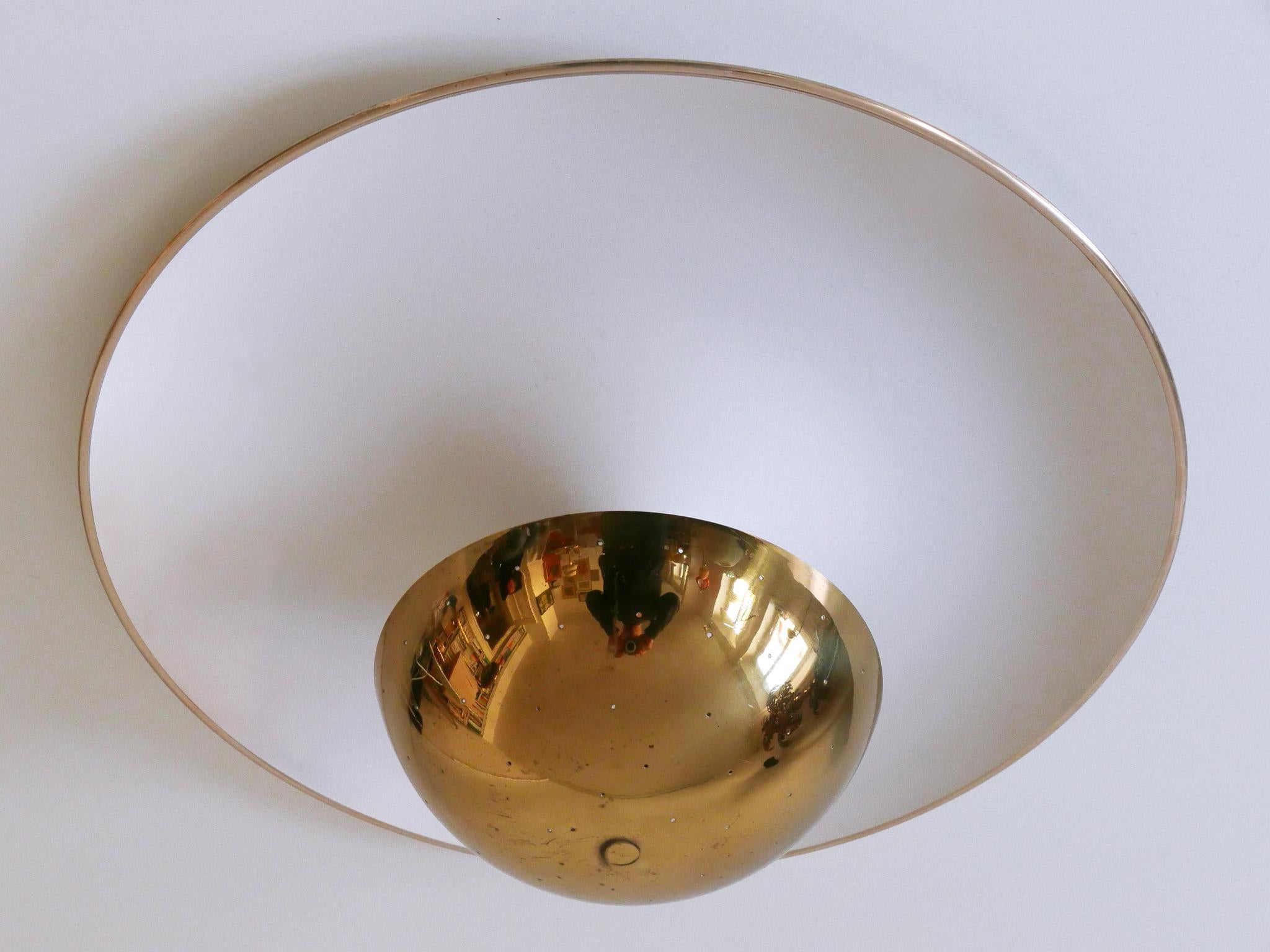 Elegant Mid-Century Ceiling Fixture or Sconce by Bünte & Remmler Germany 1950s For Sale 2