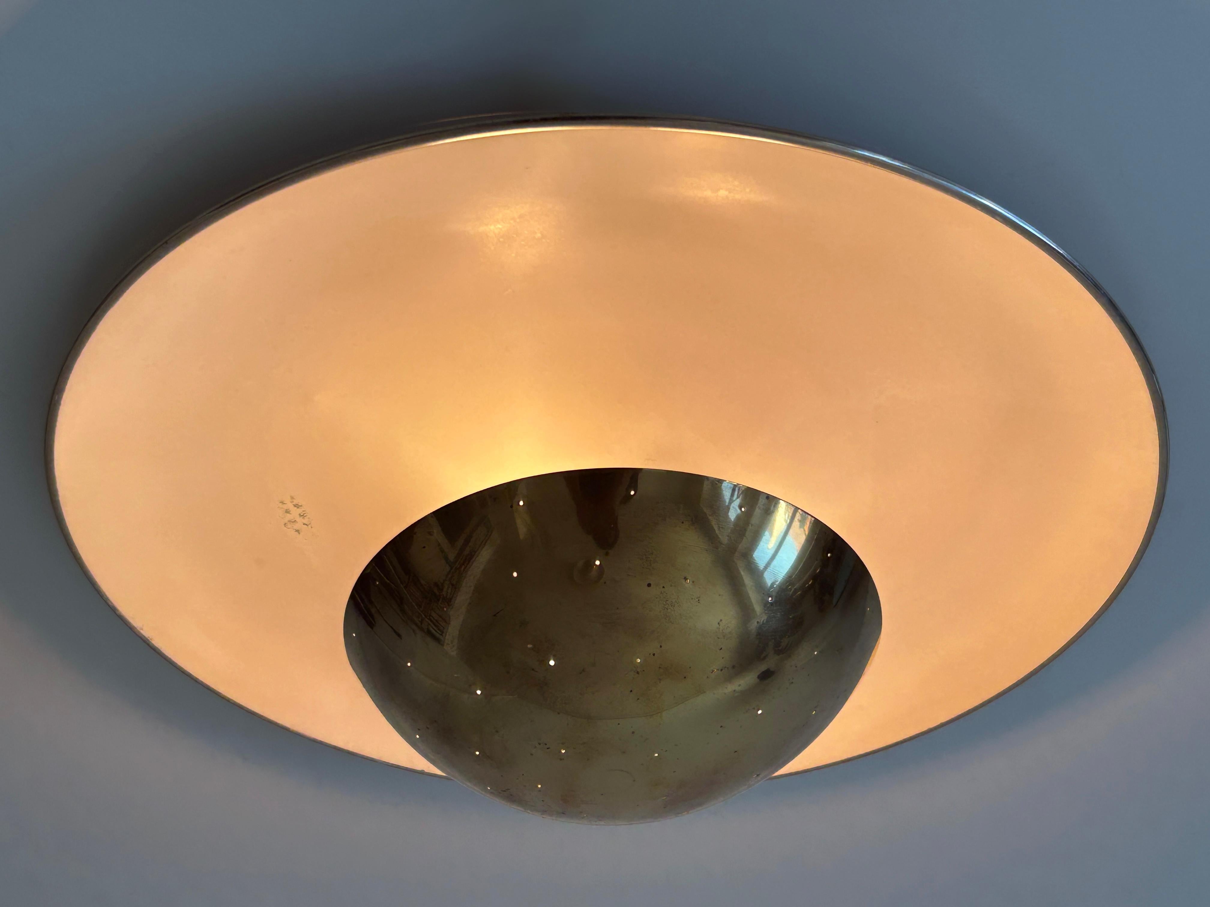 Elegant Mid-Century Ceiling Fixture or Sconce by Bünte & Remmler Germany 1950s For Sale 2
