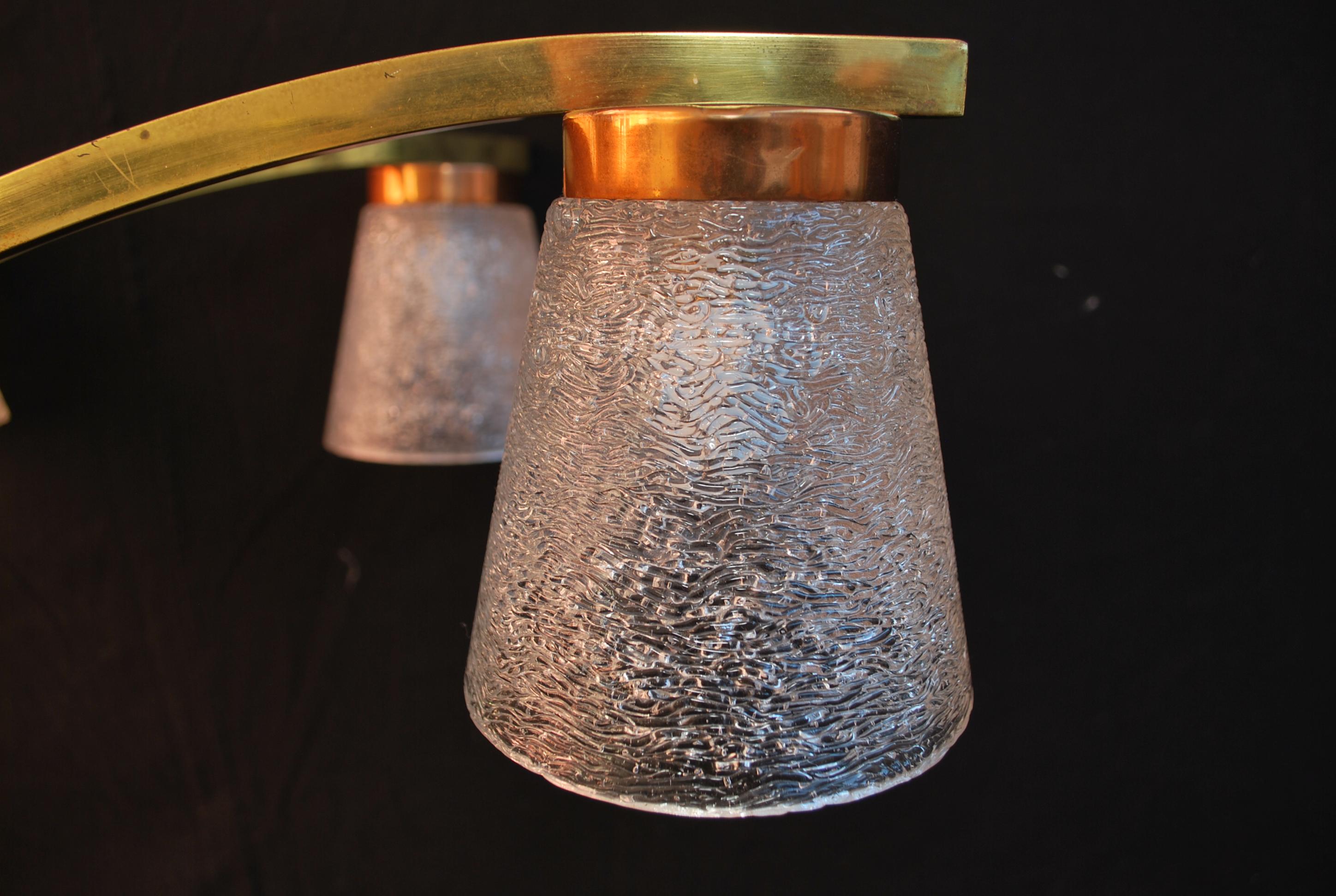 Mid-Century moderno Elegante  lampadario di metà secolo proveniente dalla Germania in vendita