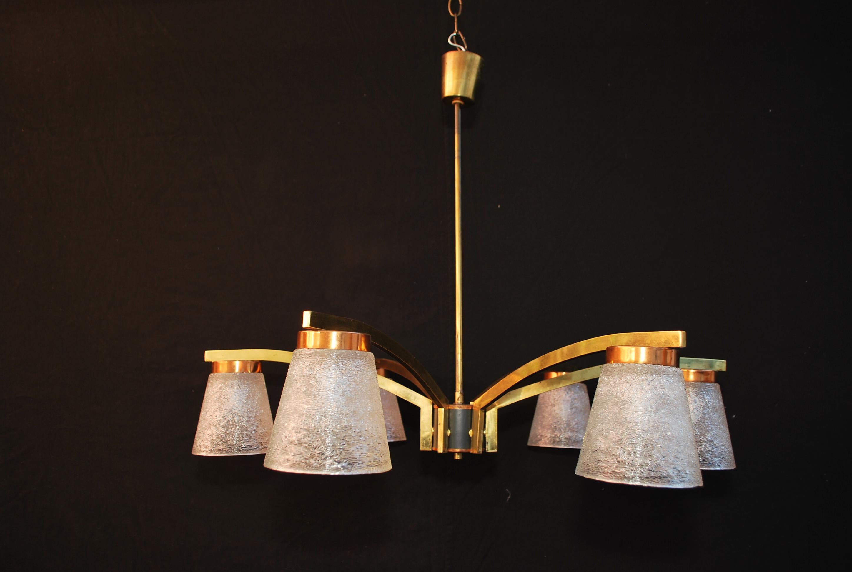 Tedesco Elegante  lampadario di metà secolo proveniente dalla Germania in vendita