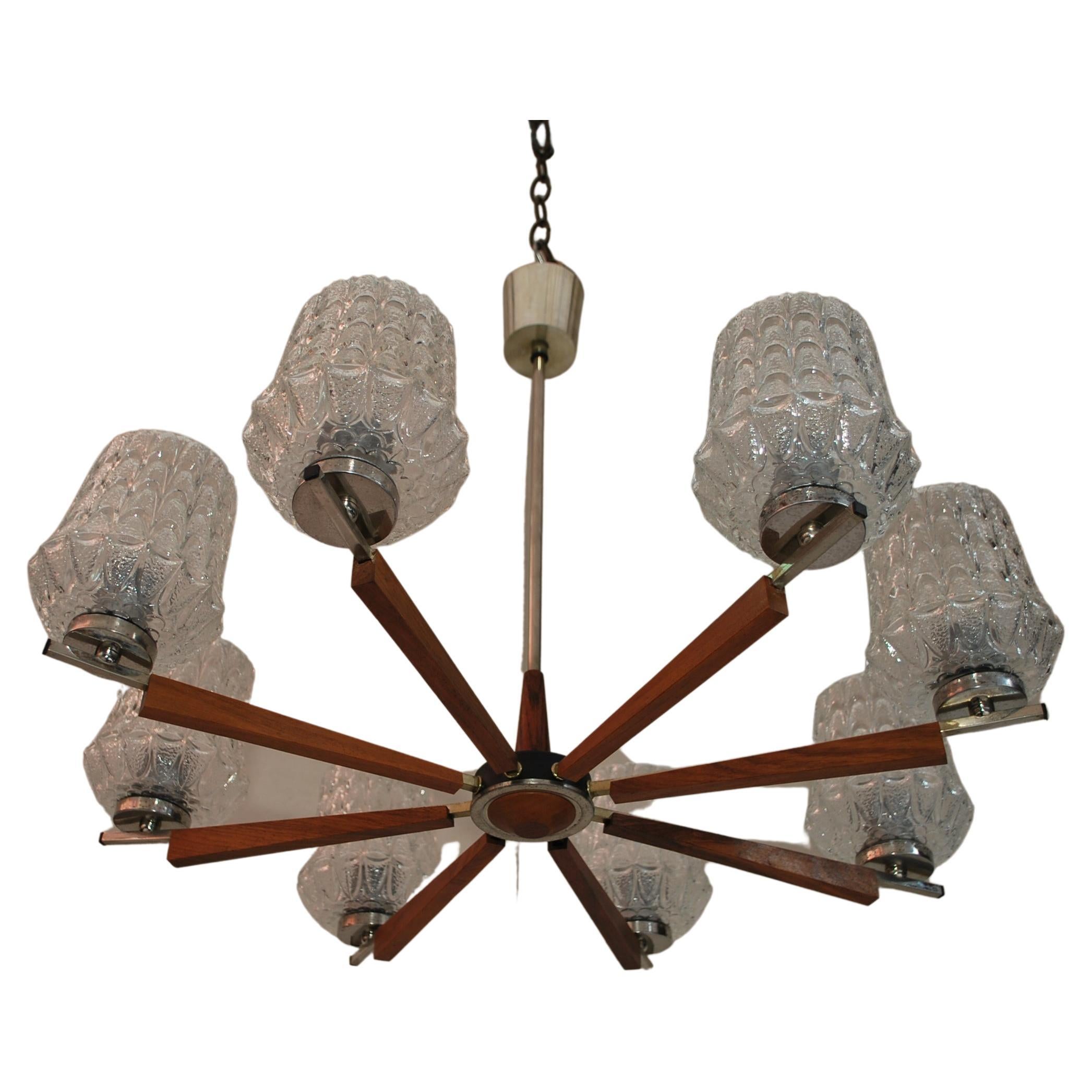 Elegant Midcentury Chandelier from Germany