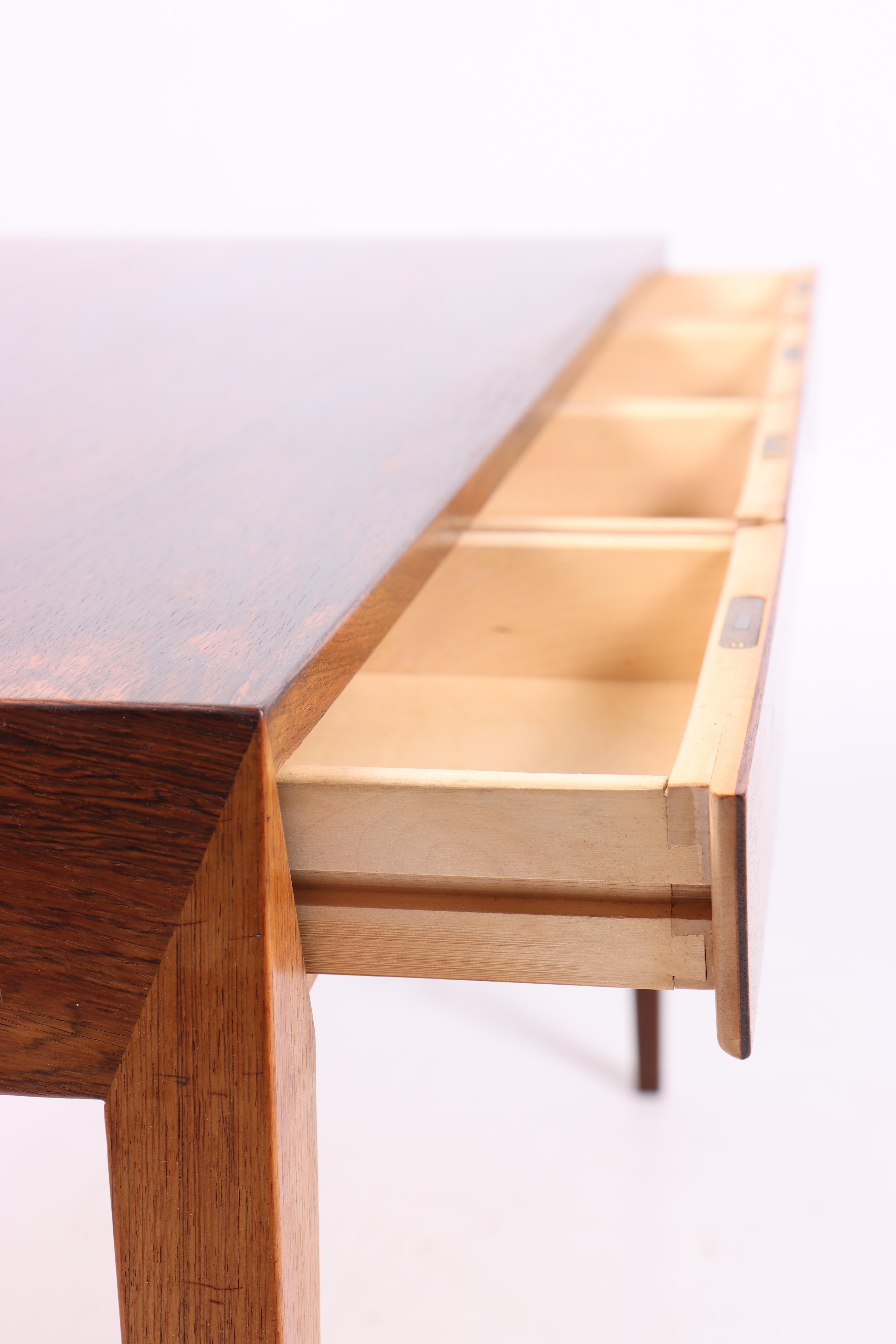 Rosewood Elegant Mid-Century Desk Designed by Severin Hansen Jr. 1950s