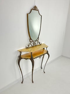 Italian Console with Mirror, 1950s DHL shipping